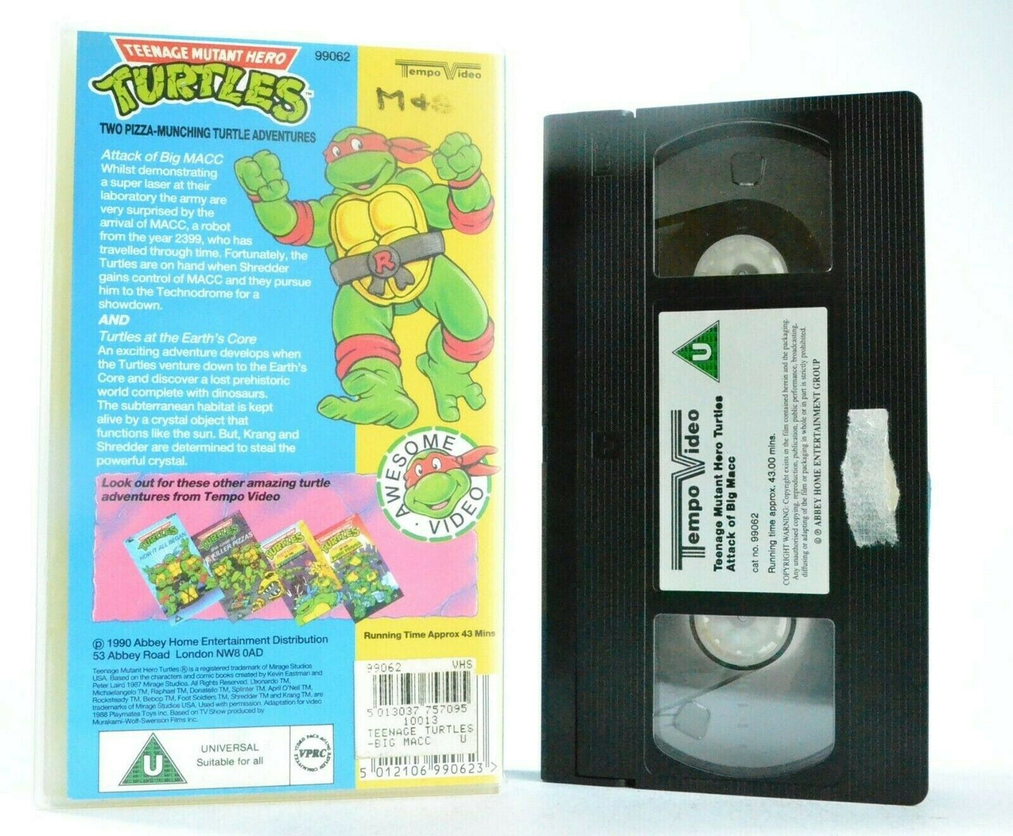 Teenage Mutant Hero Turtles: Attack Of Big Macc - Animated - Children's - VHS-