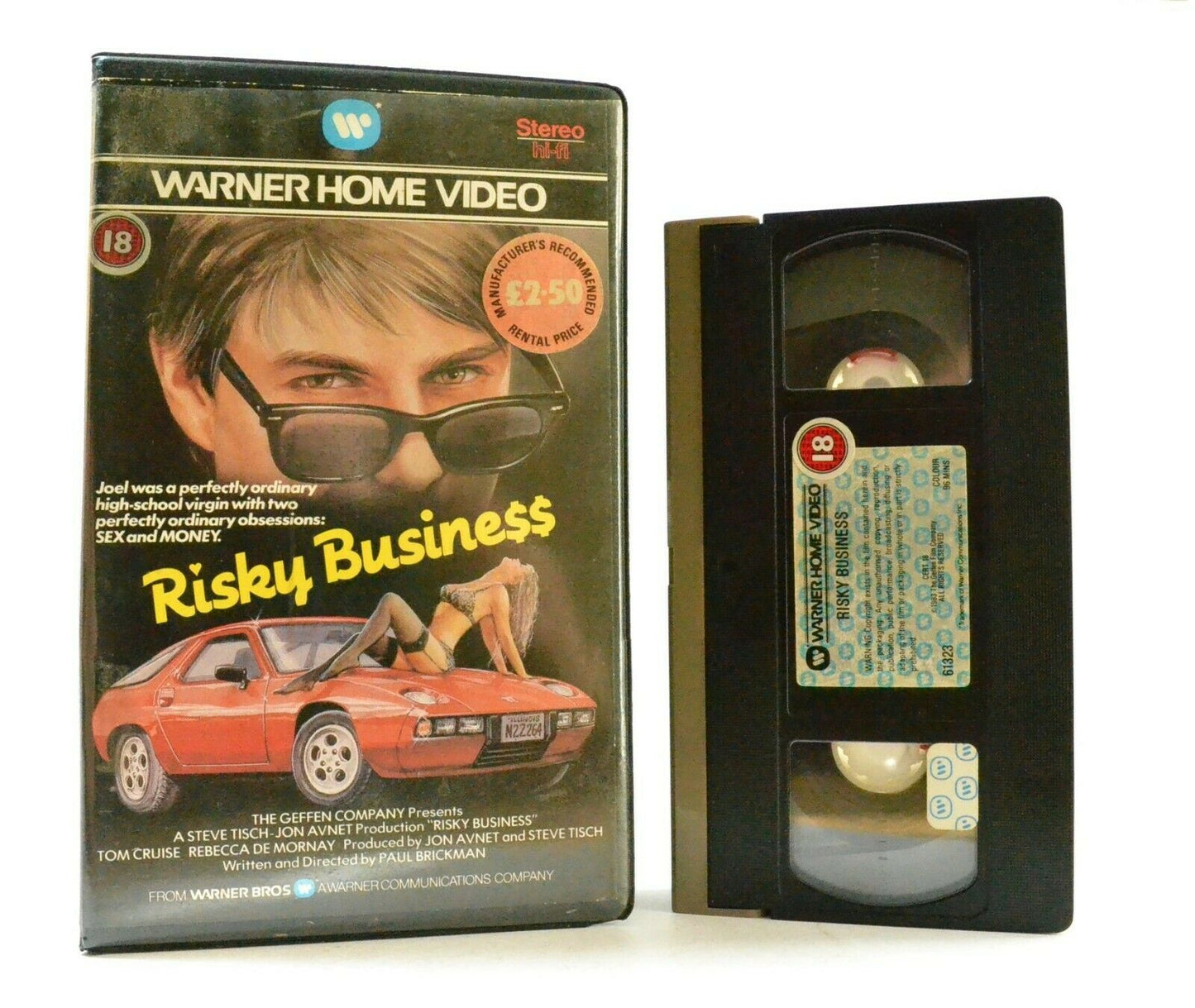 Risky Business: (1983) Warner Home - Large Box - T.Cruise/R.De Mornay - Pal VHS-