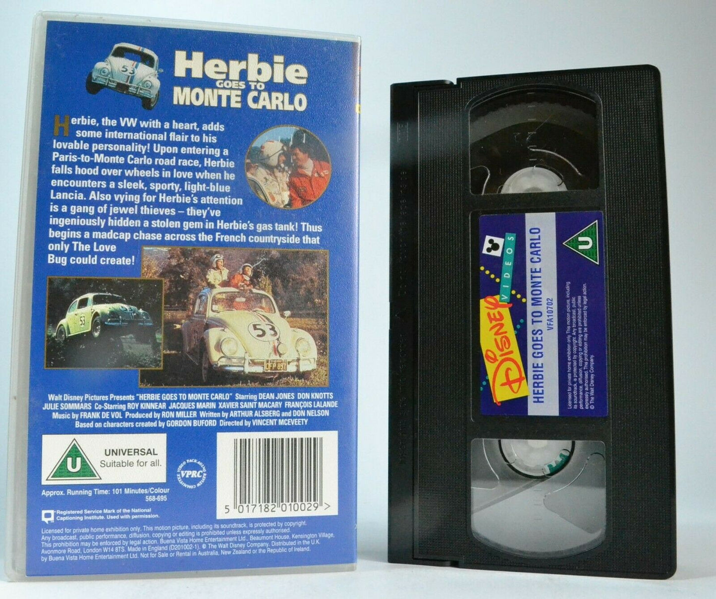 Herbie Goes To Monte Carlo [Walt Disney] Action Adventures - Children's - VHS-