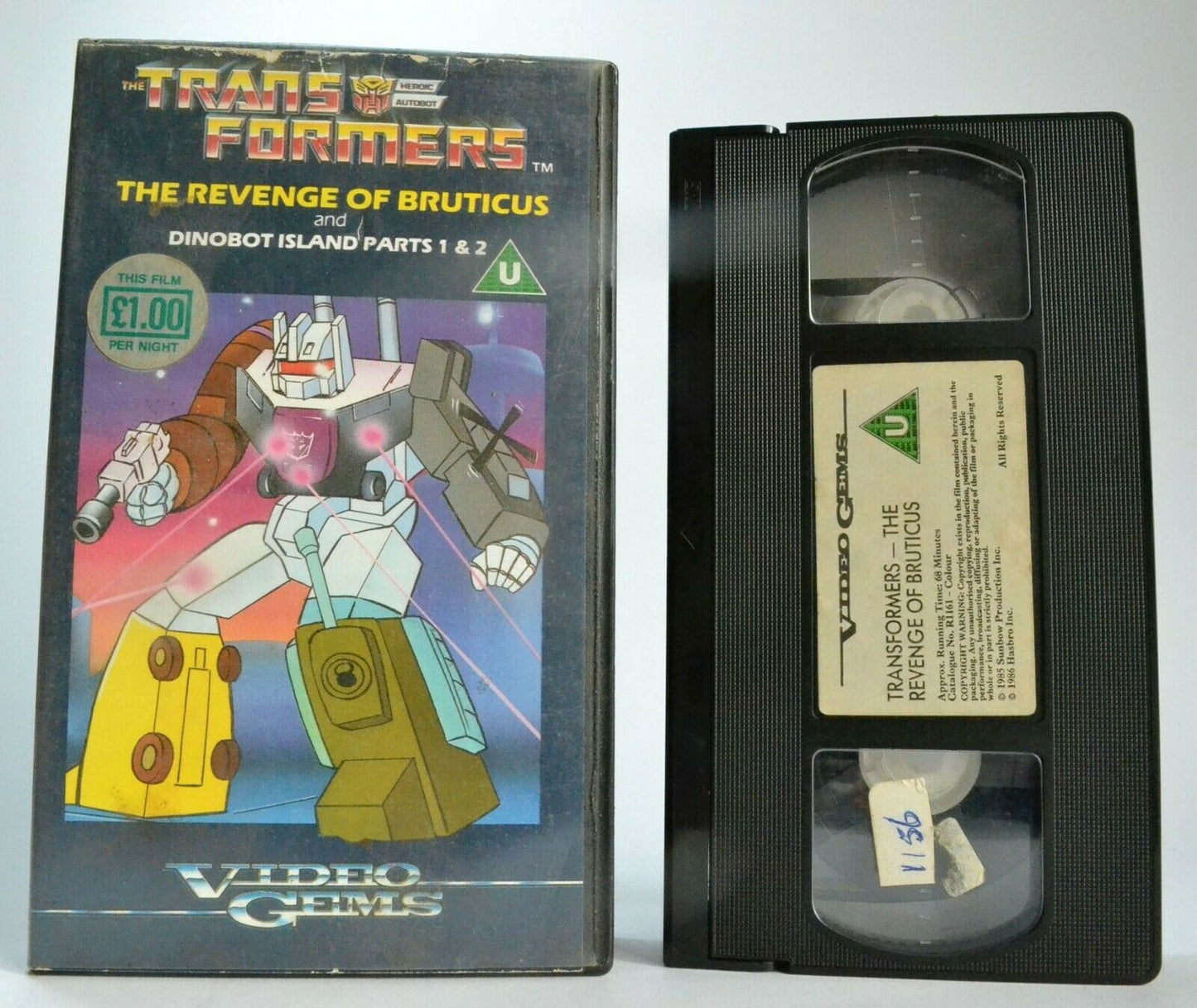 Trans Formers (Video Gems): The Revenge Of Bruticus - Animated - Kids - Pal VHS-