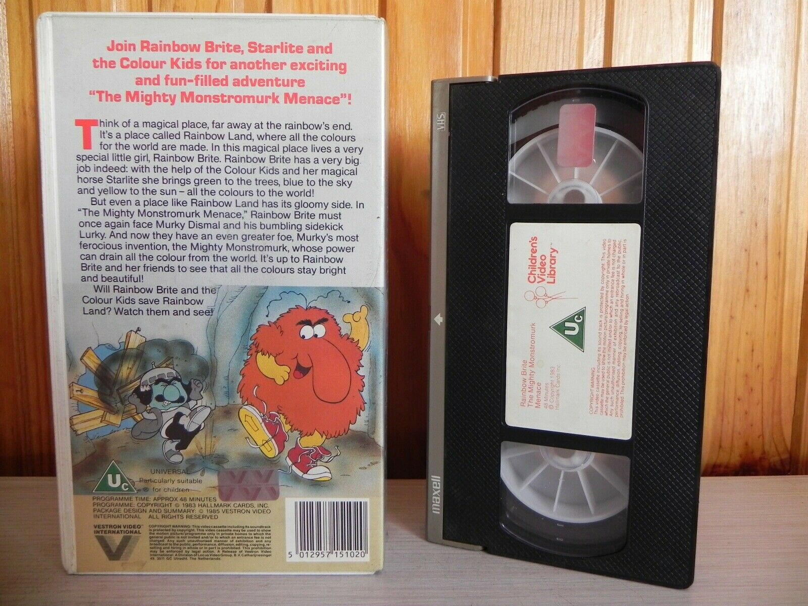 Rainbow Brite - The Mighty Monstromurk Menace - Children's Video - Pal VHS-