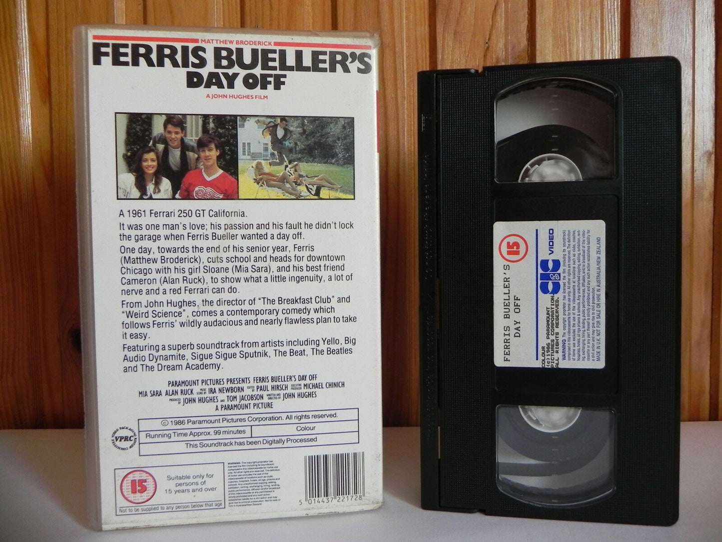 Ferris Bueller's Day Off - Original 1986 Comedy - CIC Release - John Hughs - Pal VHS-