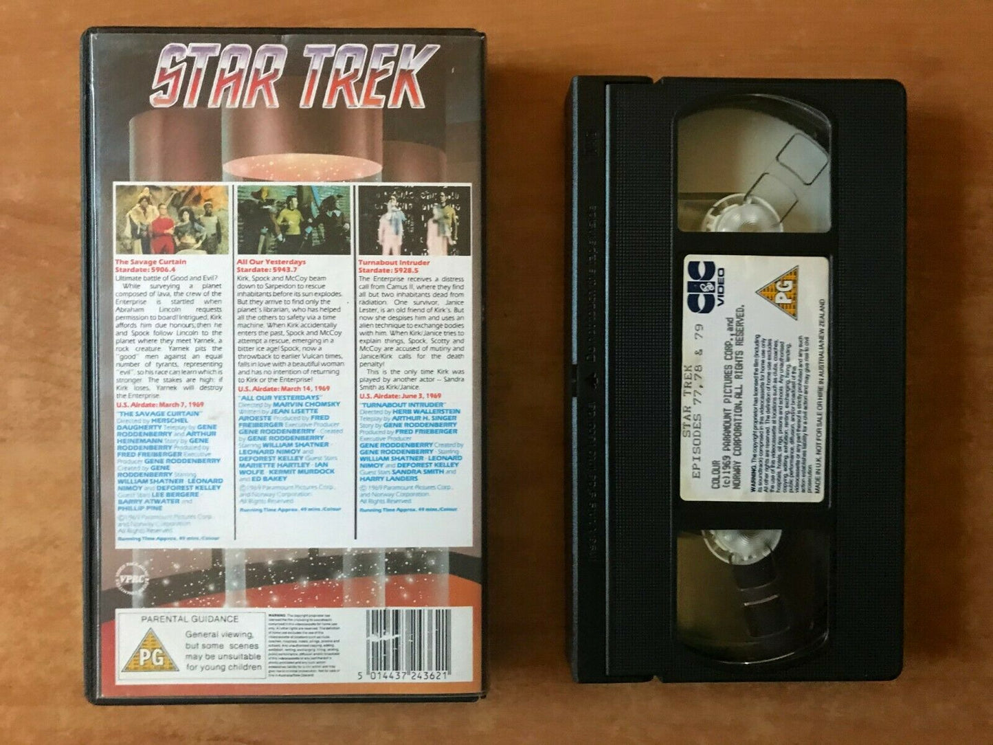 Star Trek (TV Series): The Savage Curtain [Space Opera] Leonard Nimoy - Pal VHS-