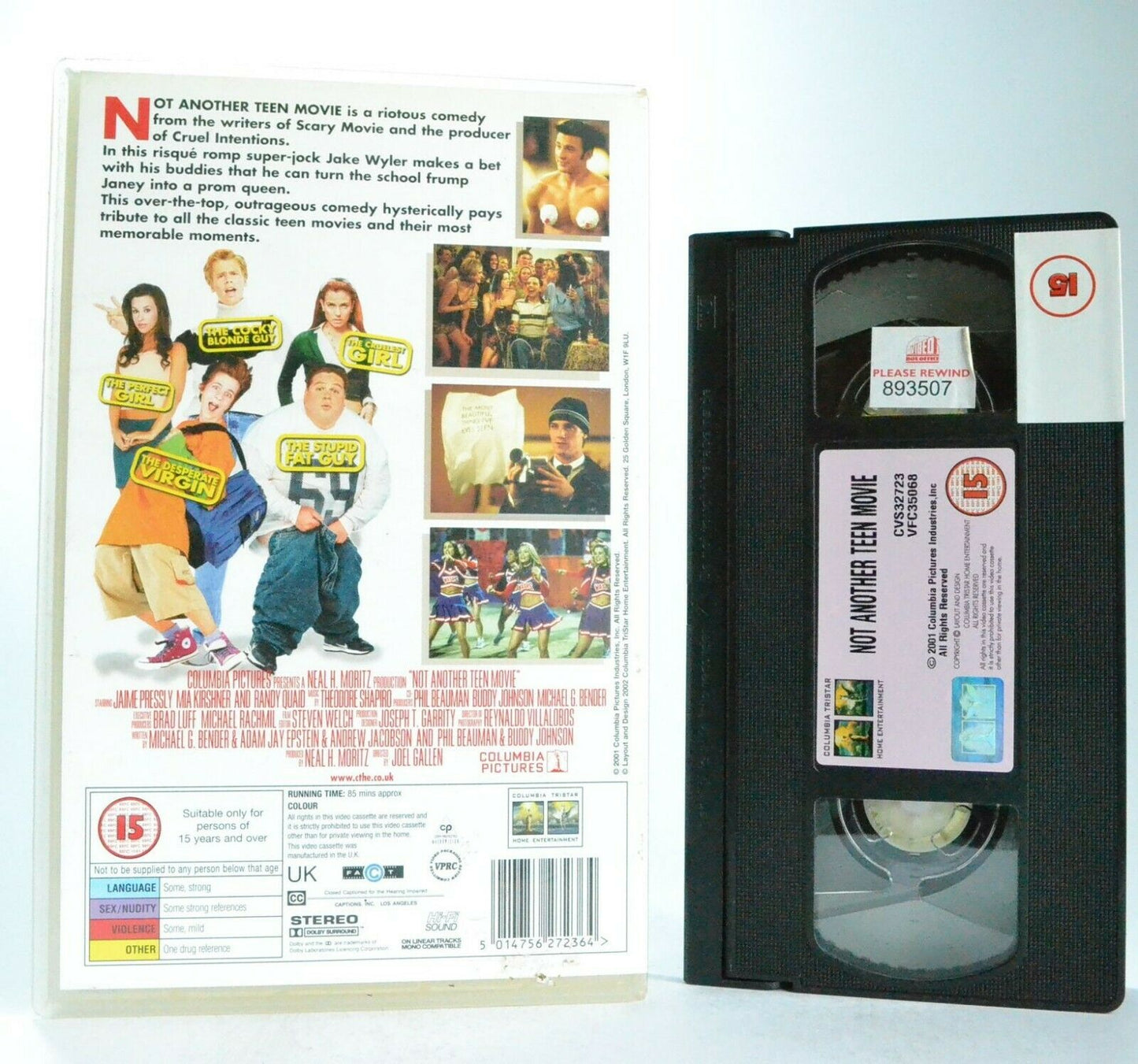 Not Another Teen Movie: Comedy (2001) - Large Box - Teen Movies Parody - Pal VHS-