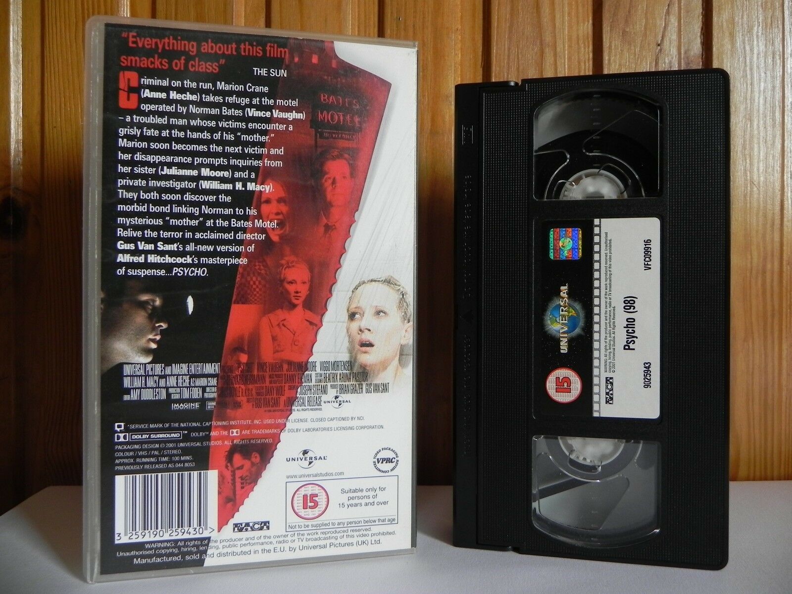 Psycho - Universal - Thriller - Anne Heche - Vince Vaughn - Julianne Moore - VHS-