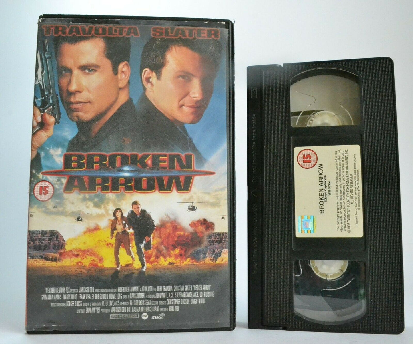 Broken Arrow; [John Woo] - Action Thriller - Large Box - John Travolta - Pal VHS-