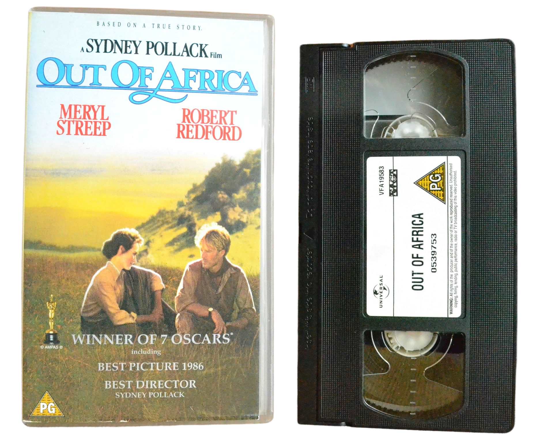 A Sydney Pollack Film: Out of Africa - Meryl Streep - Universal - Vintage - Pal VHS-