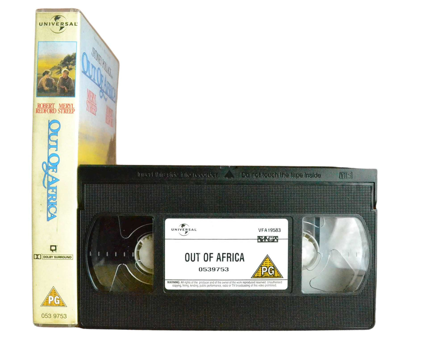 A Sydney Pollack Film: Out of Africa - Meryl Streep - Universal - Vintage - Pal VHS-