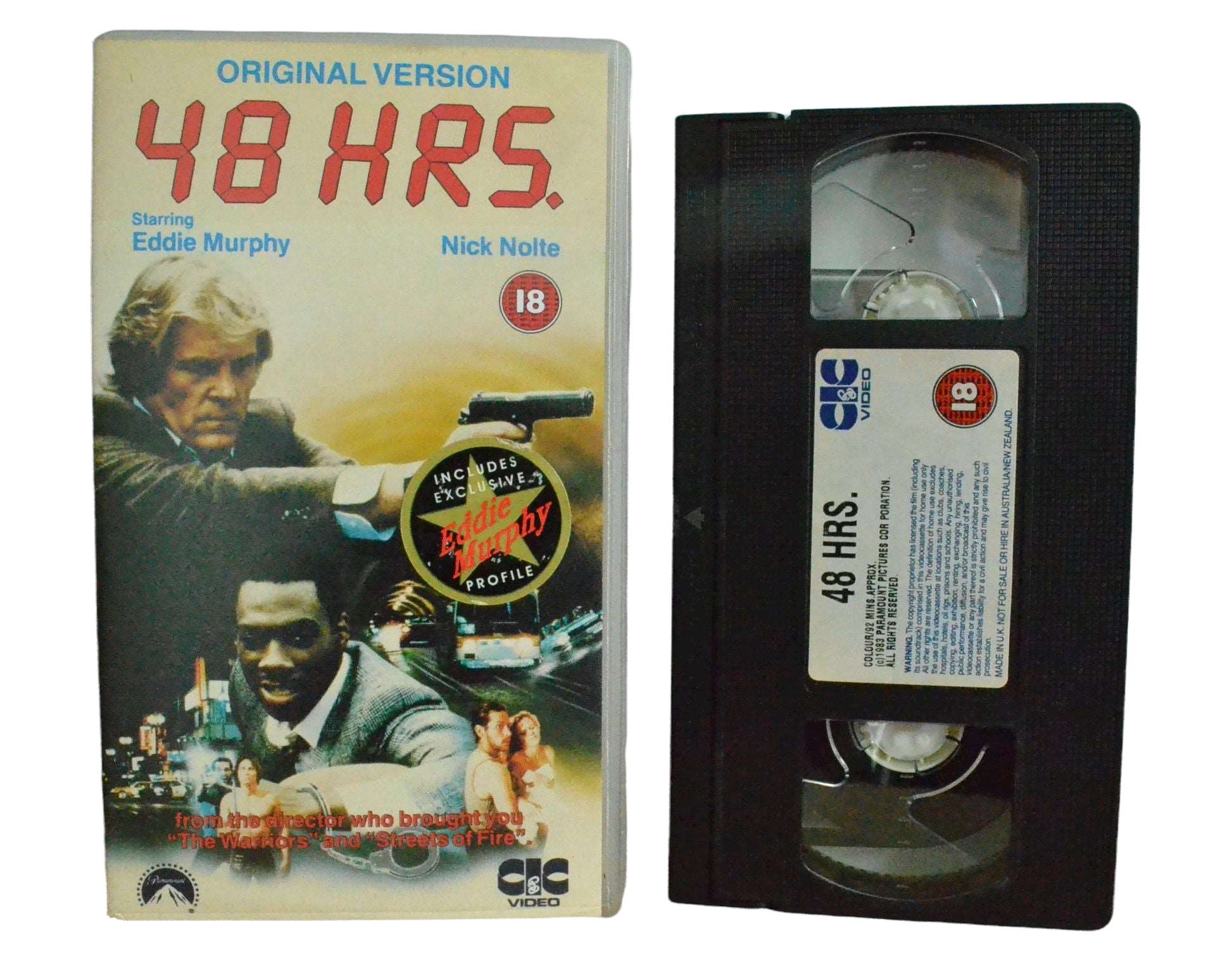 48 HRS. (Original Version) - Eddie Murphy - CIC VIdeo - Vintage - Pal VHS-