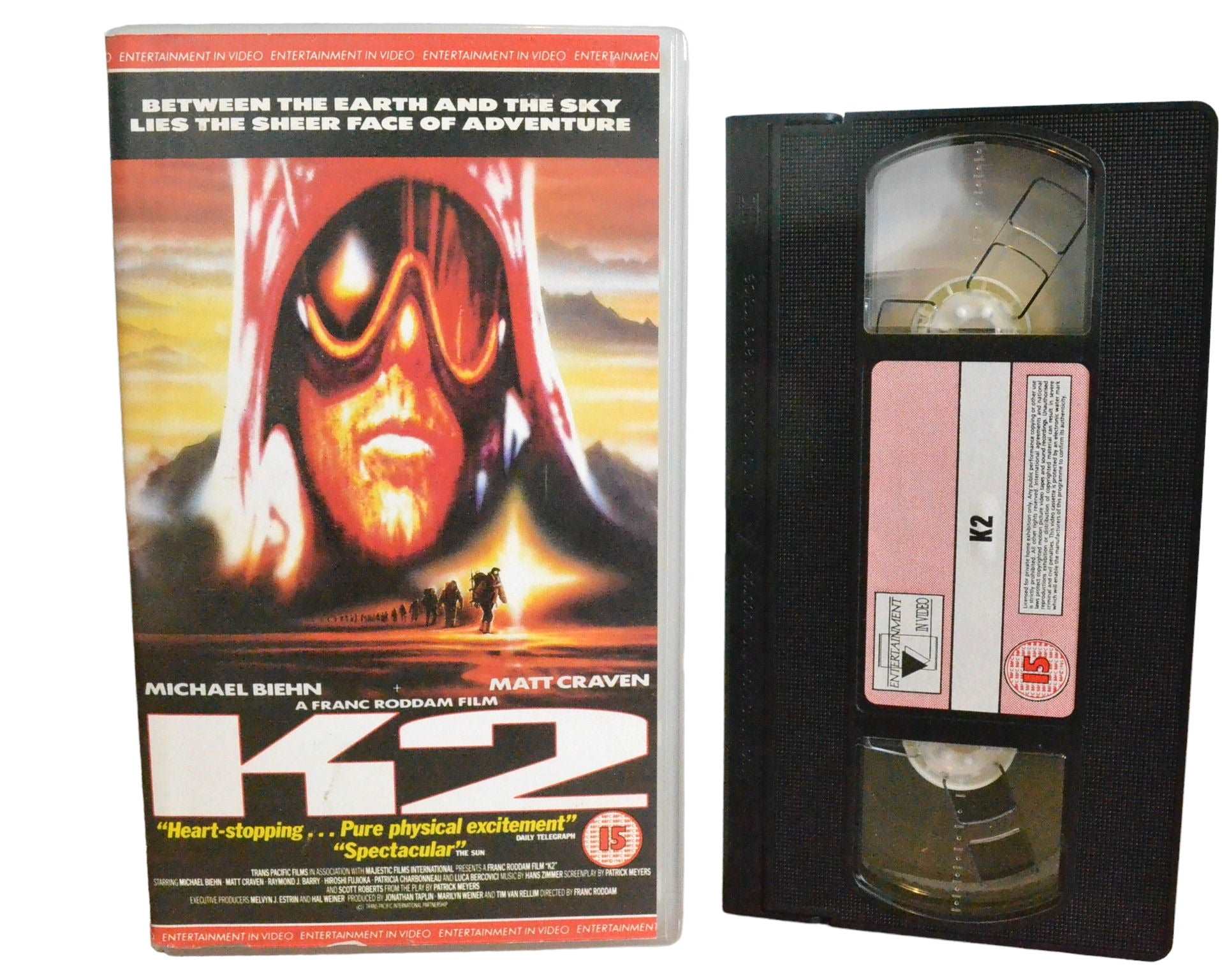 A Franc Roddam Film - K2 - Michael Biehn - Entertainment In Video - EVS1079 - Action - Pal - VHS-