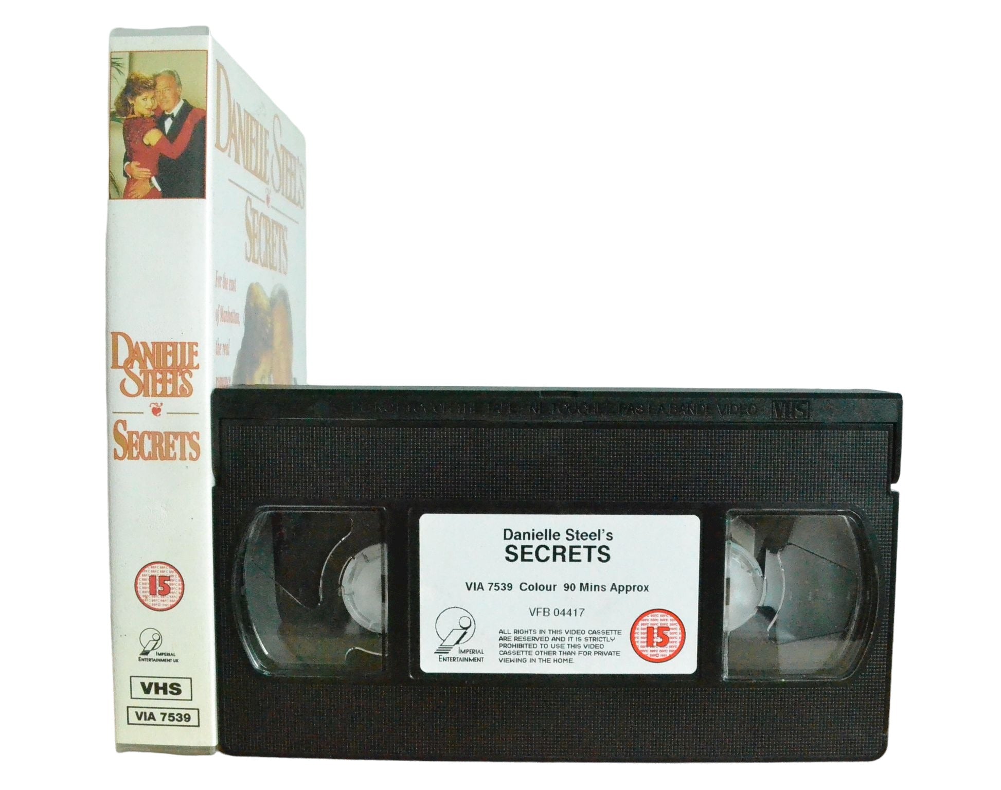 Danielle Steel's Secrets - Christopher Plummer - Imperial Entertainment UK - Vintage - Pal VHS-