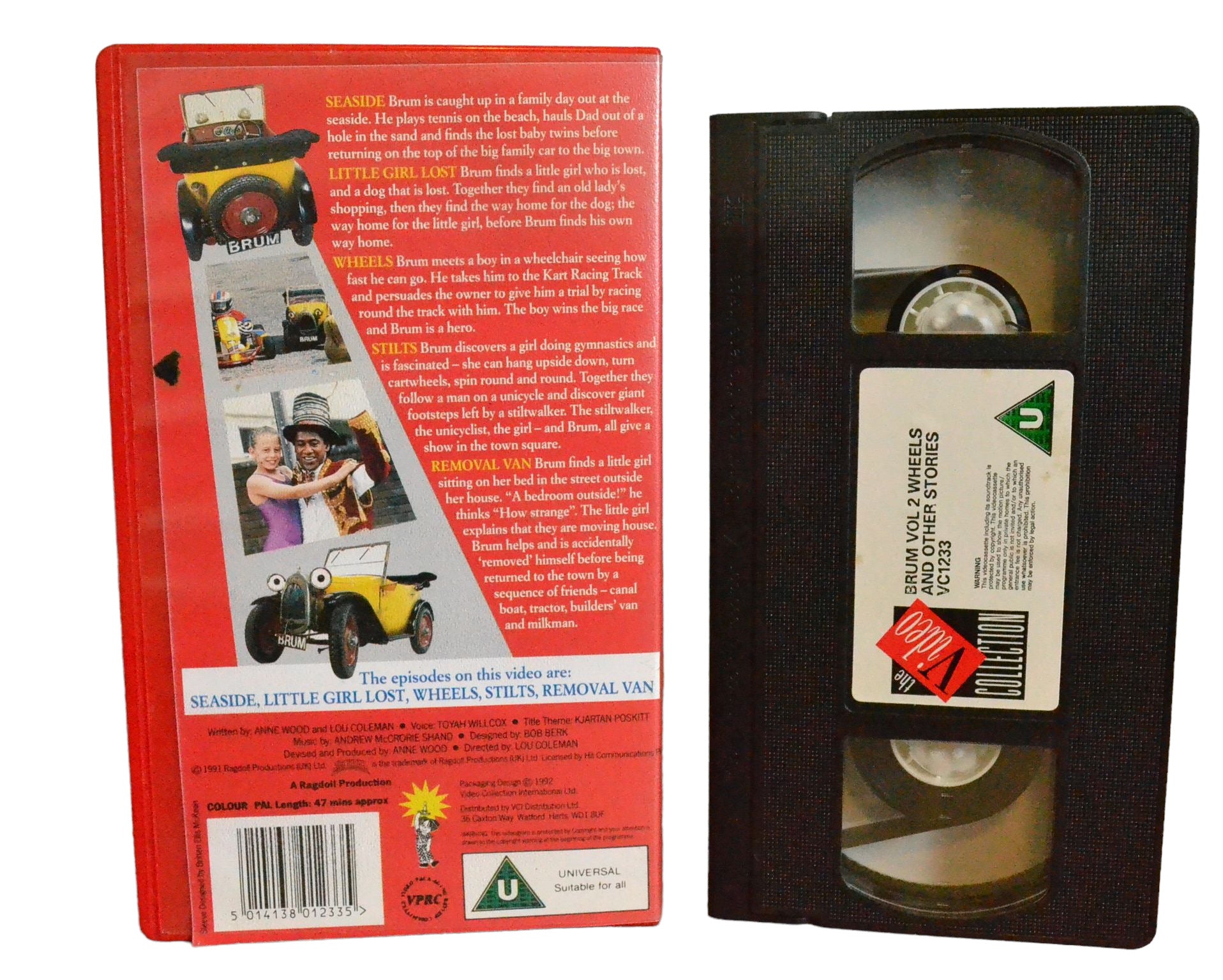 Brum - Volume 2 (Wheels and Other Stories) - Retep Miserydad - The Video Collection - VC1233 - Children - Pal - VHS-