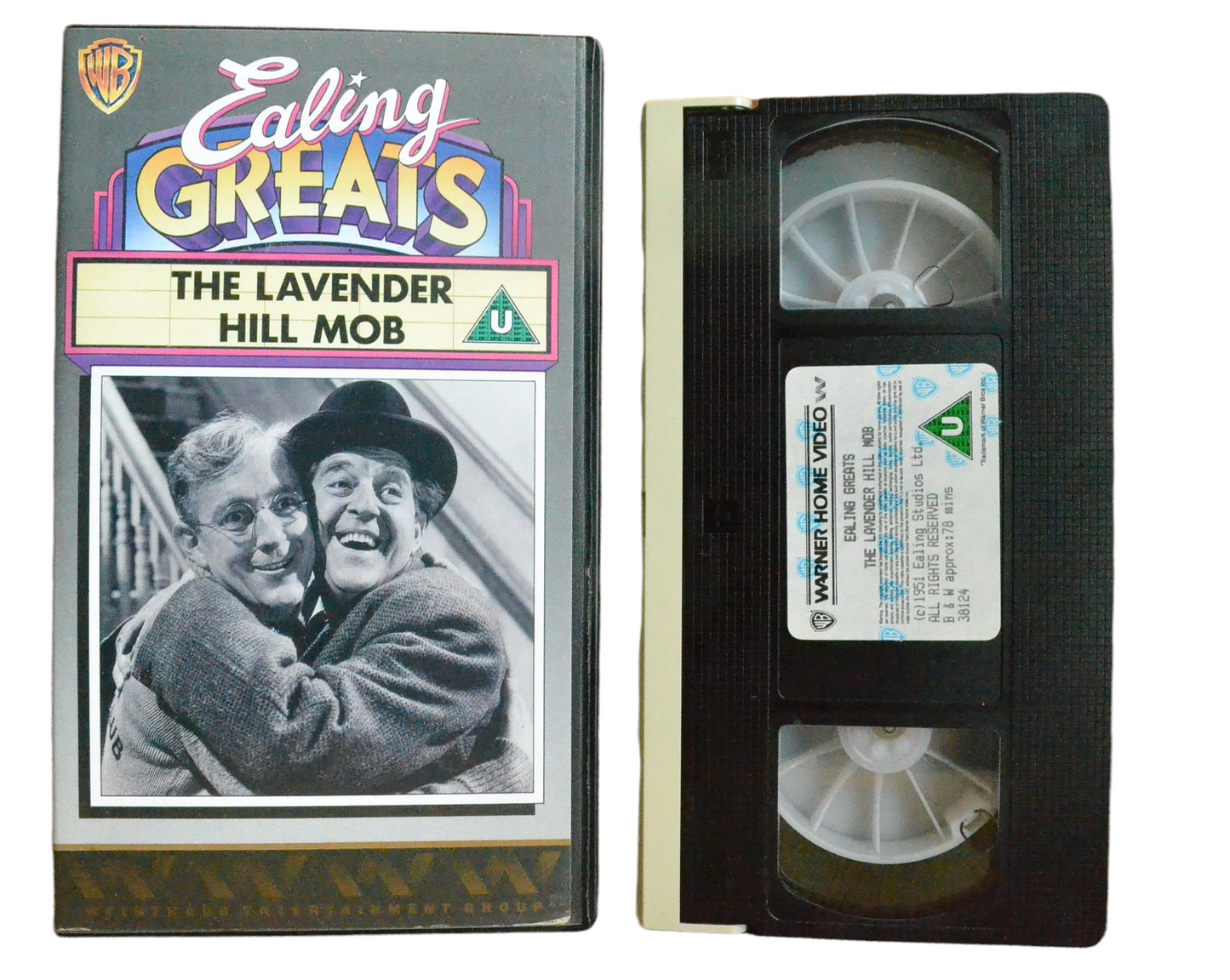 Ealing Greats: The Lavender Hill Mob - Alec Guinness - Warner Home Video - Vintage - Pal VHS-