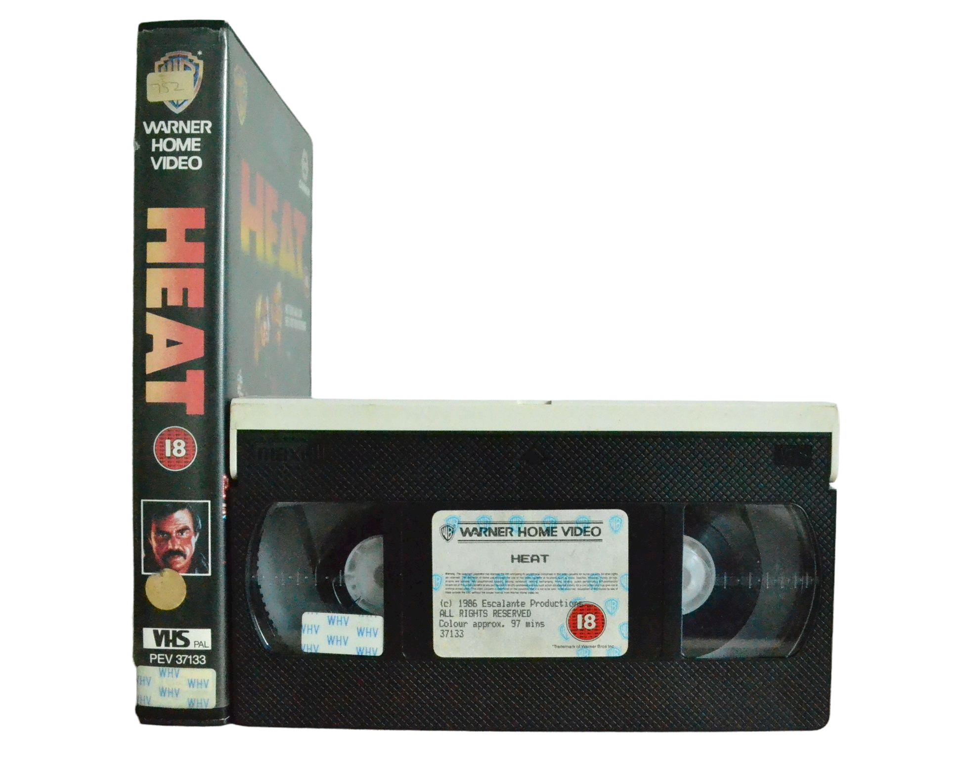 Heat - Burt Reynolds - Warner Home Video - Vintage - Pal VHS-