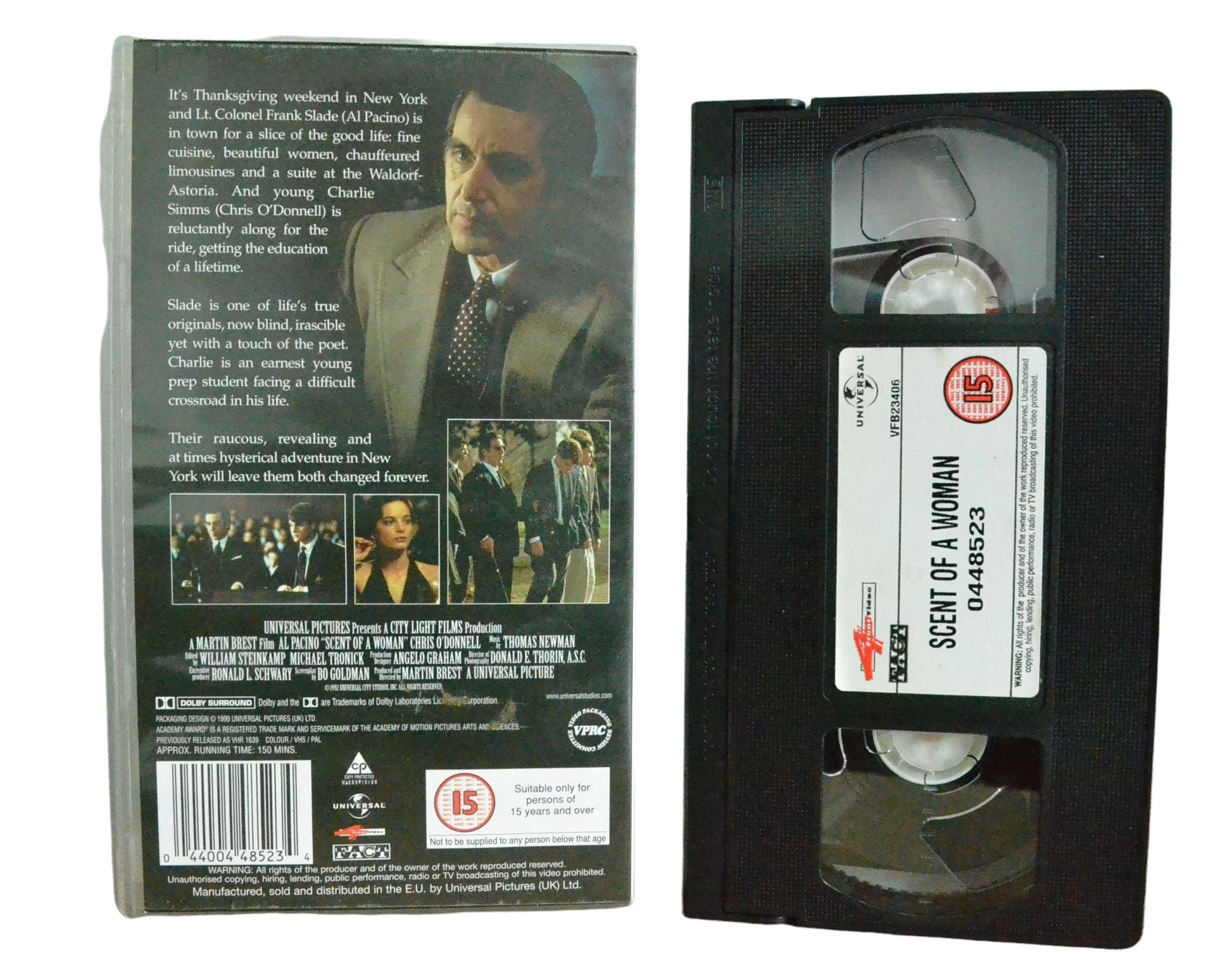 Scent Of A Woman - Al Pacino - 4Front Video - Vintage - Pal VHS-