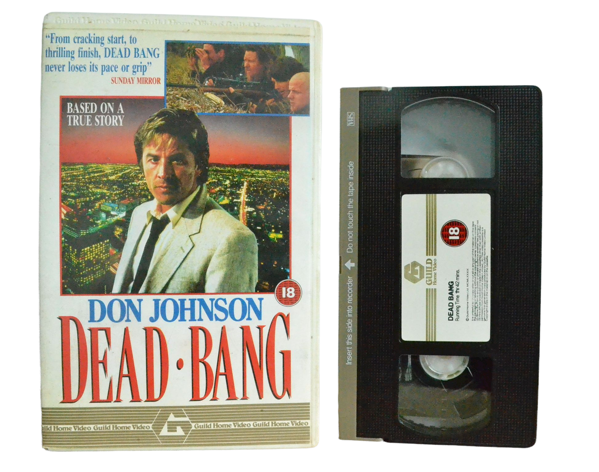 Dead Bang - Don Johnson - Guild Home video - Vintage - Pal VHS-