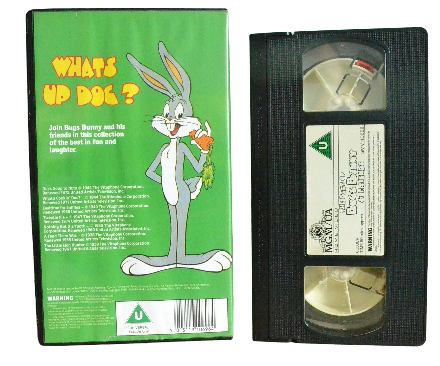 The Best of Bugs Bunny & Friends - Metro-Goldwyn-Mayer - Children's - Pal VHS-