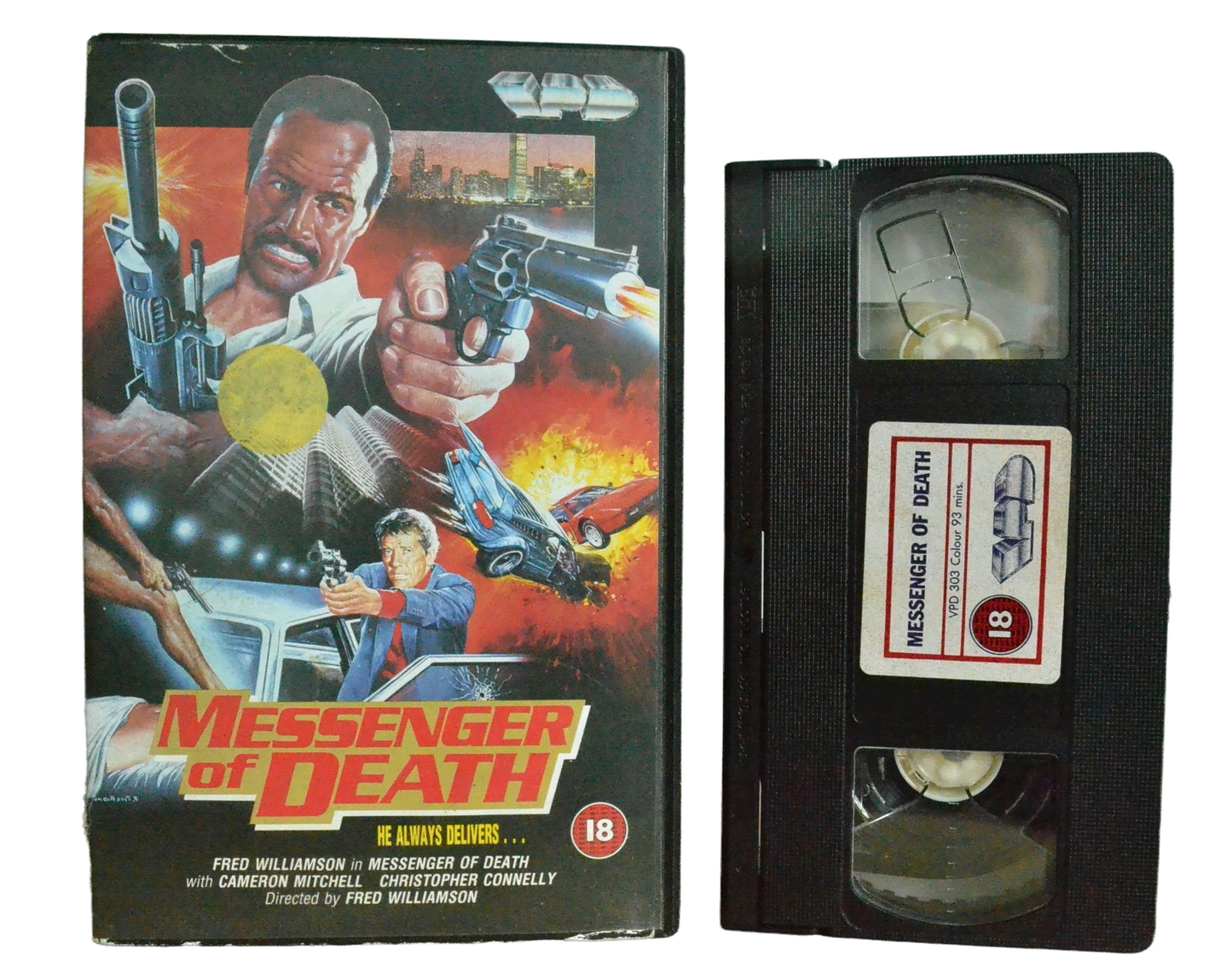 Messenger Of Death - Fred Williamson - Video Programme - Vintage - Pal VHS-