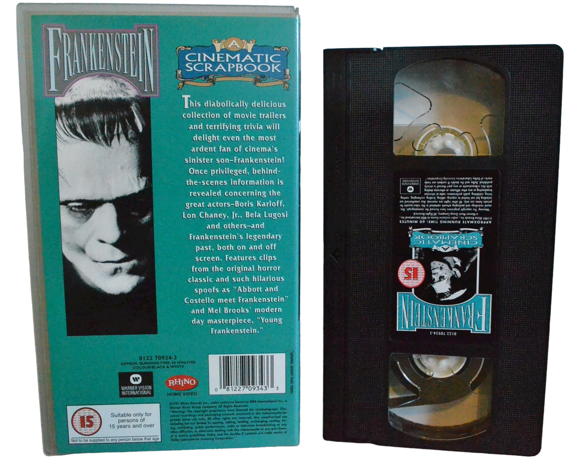 Frankensten - Rhino Home Vedio - Action - Pal - VHS-