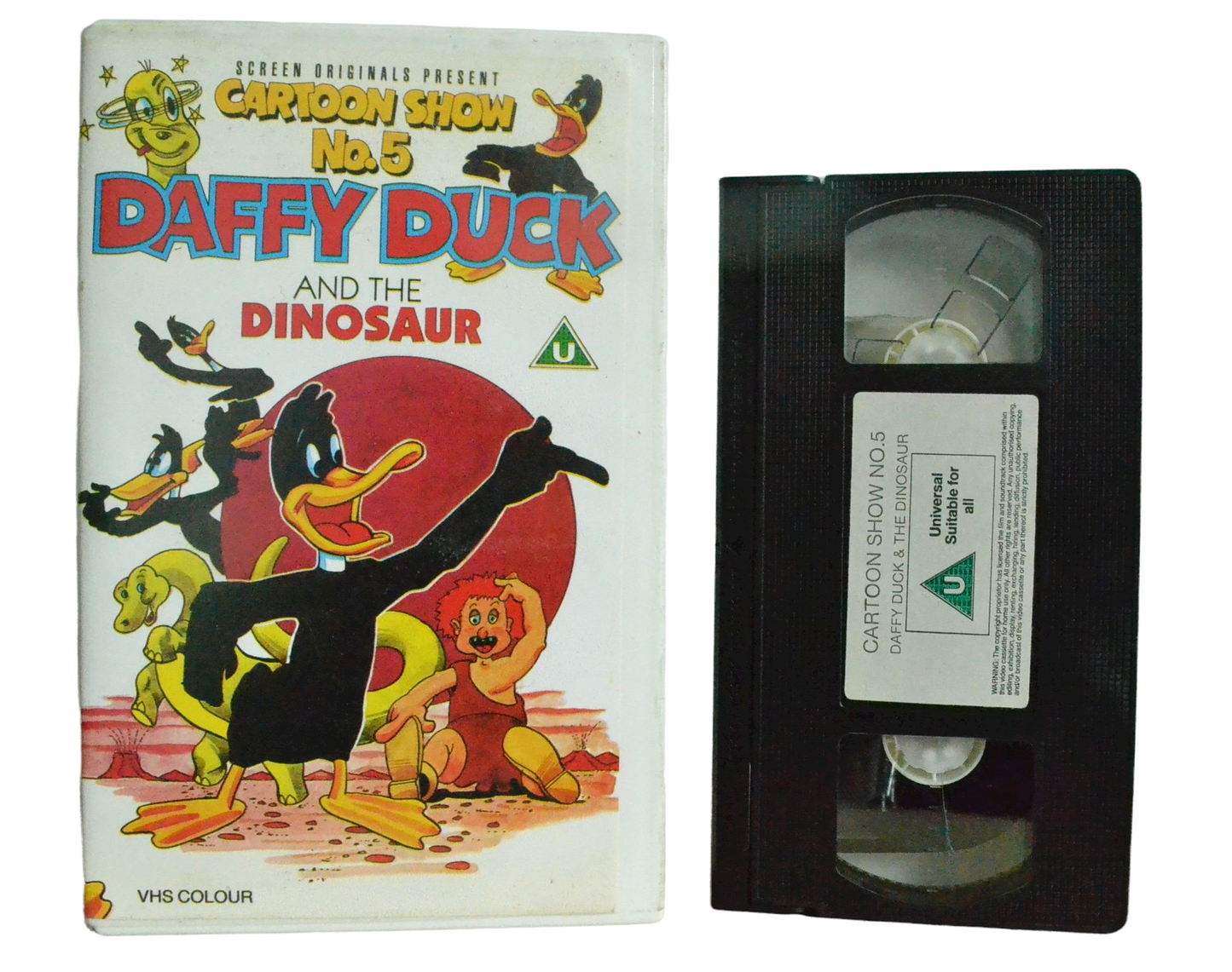 Daffy Duck and The Dinosaur - Mel Blenc - Diamond Films - Vintage - Pal VHS-