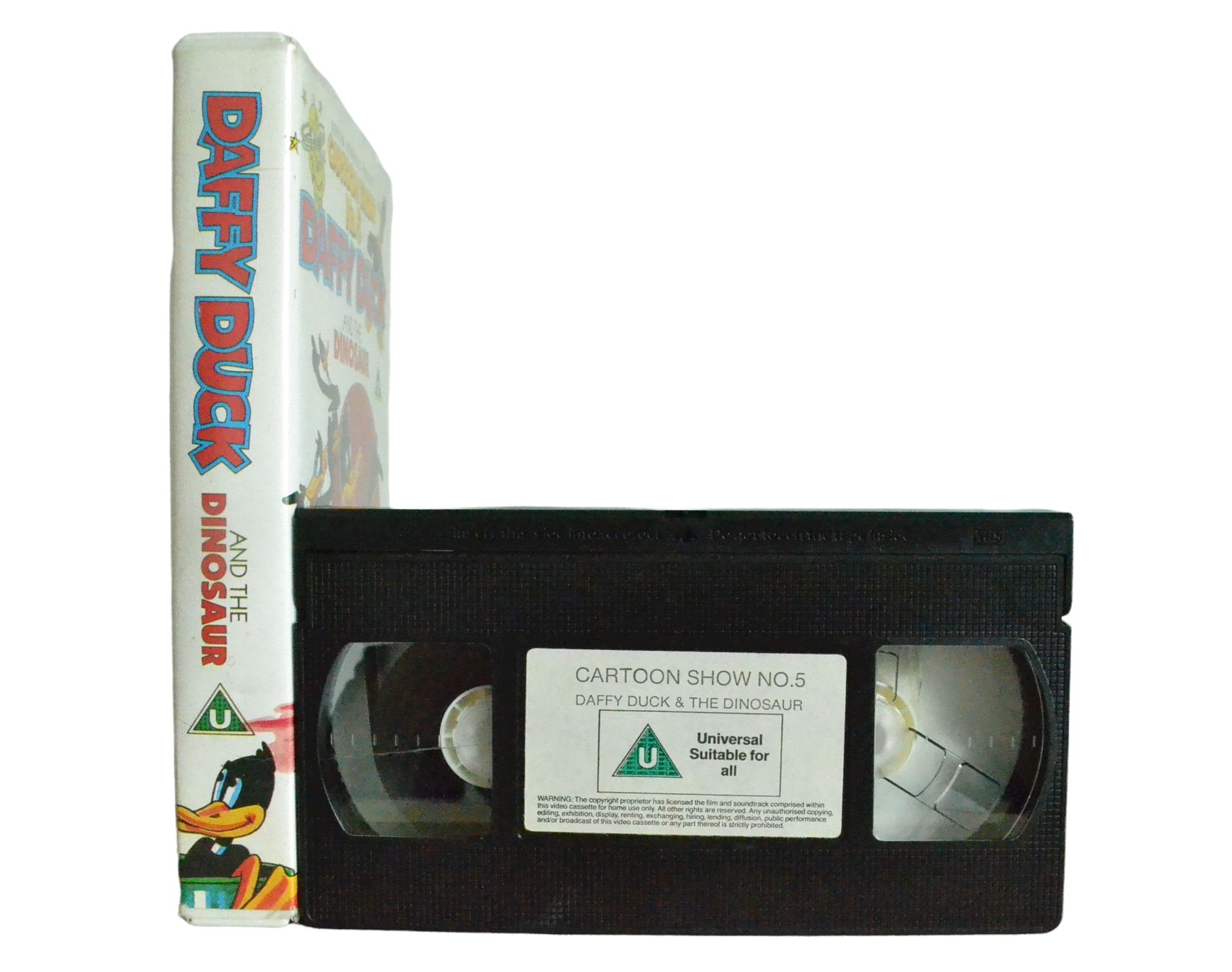 Daffy Duck and The Dinosaur - Mel Blenc - Diamond Films - Vintage - Pal VHS-