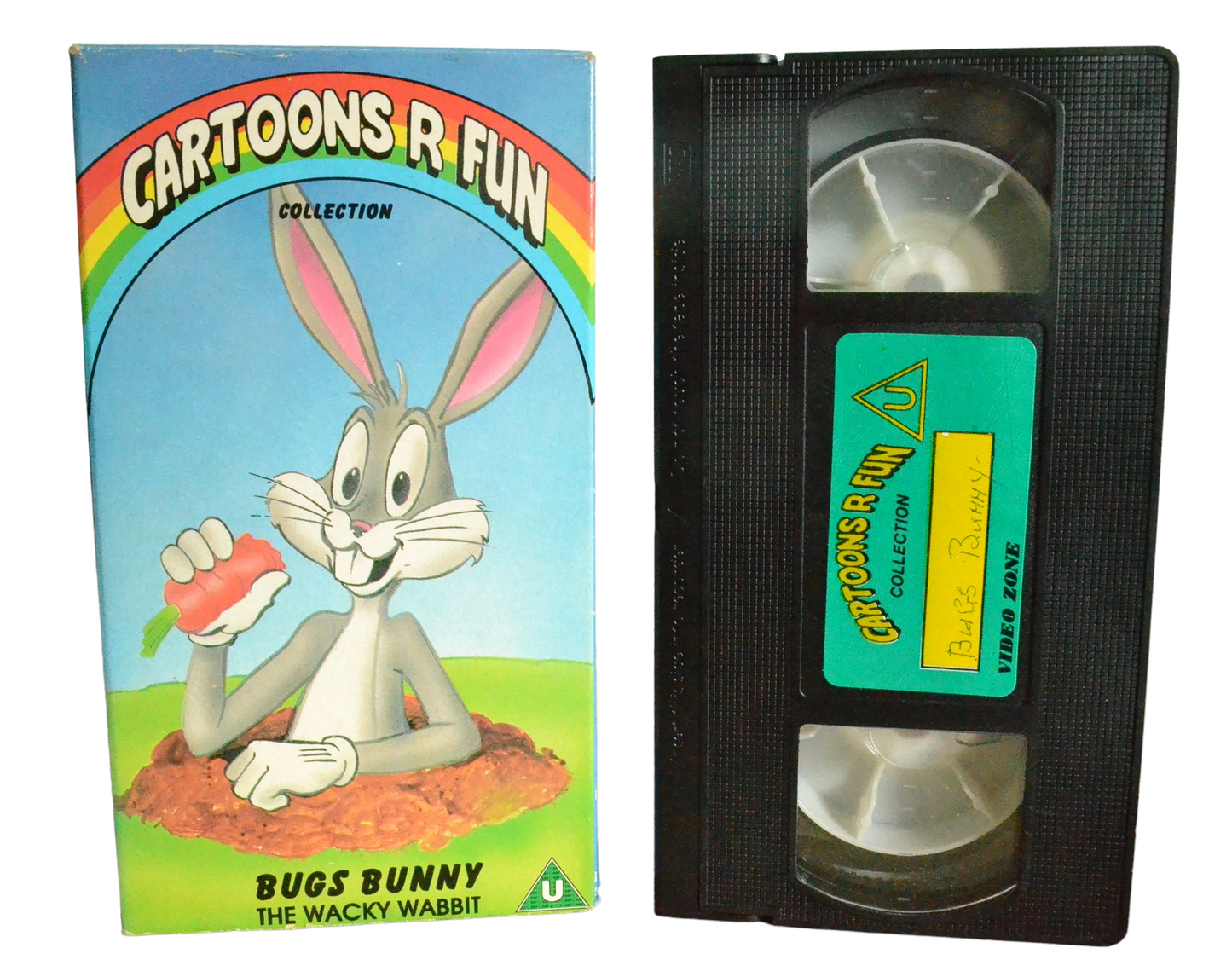 Bugs Bunny The Wacky Wabbit - Mel Blanc - Video Zone - CRF 77701 - Carton - Pal - VHS-