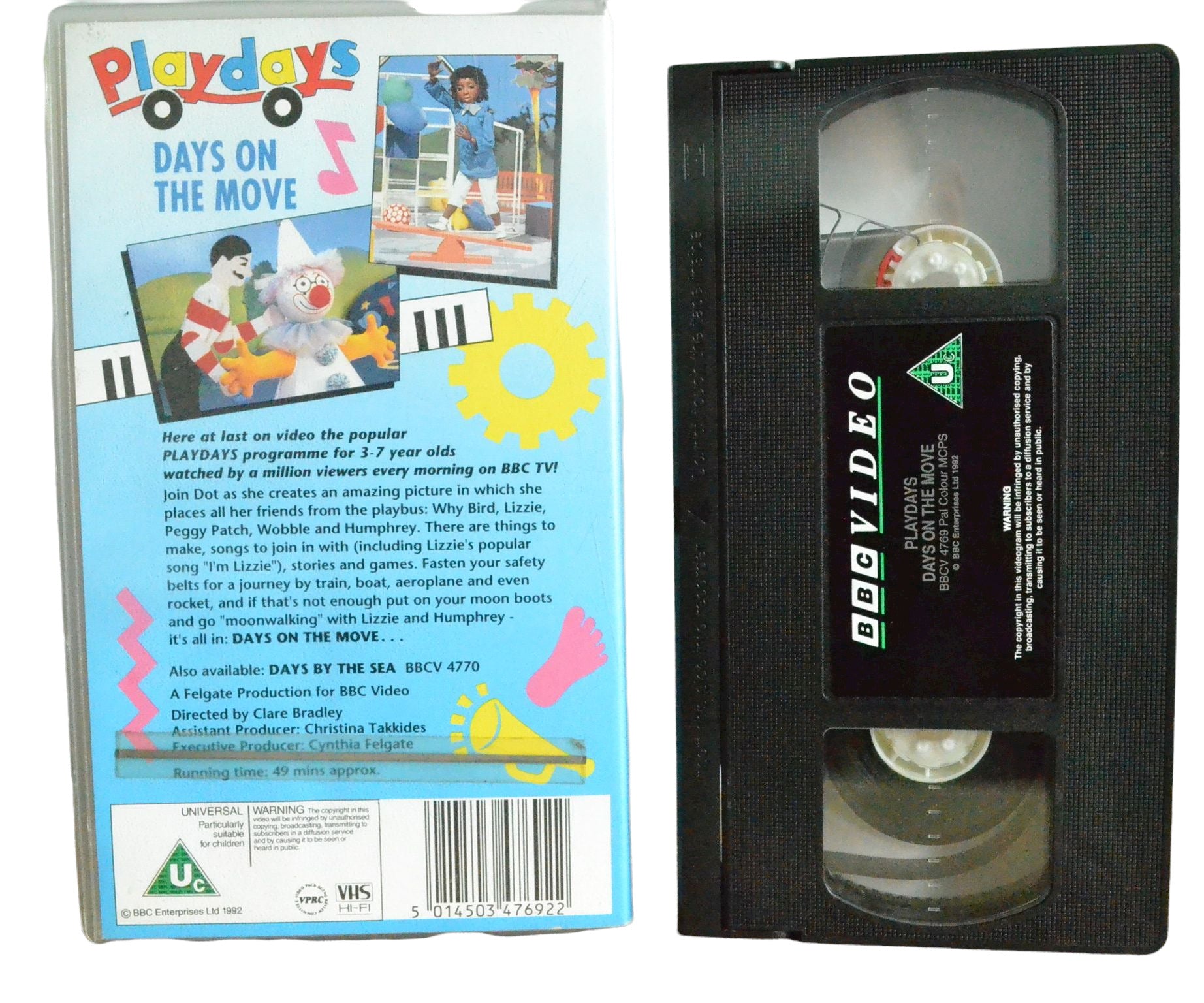 Playdays Days on the Move - BBC Video - Children's - Pal VHS-