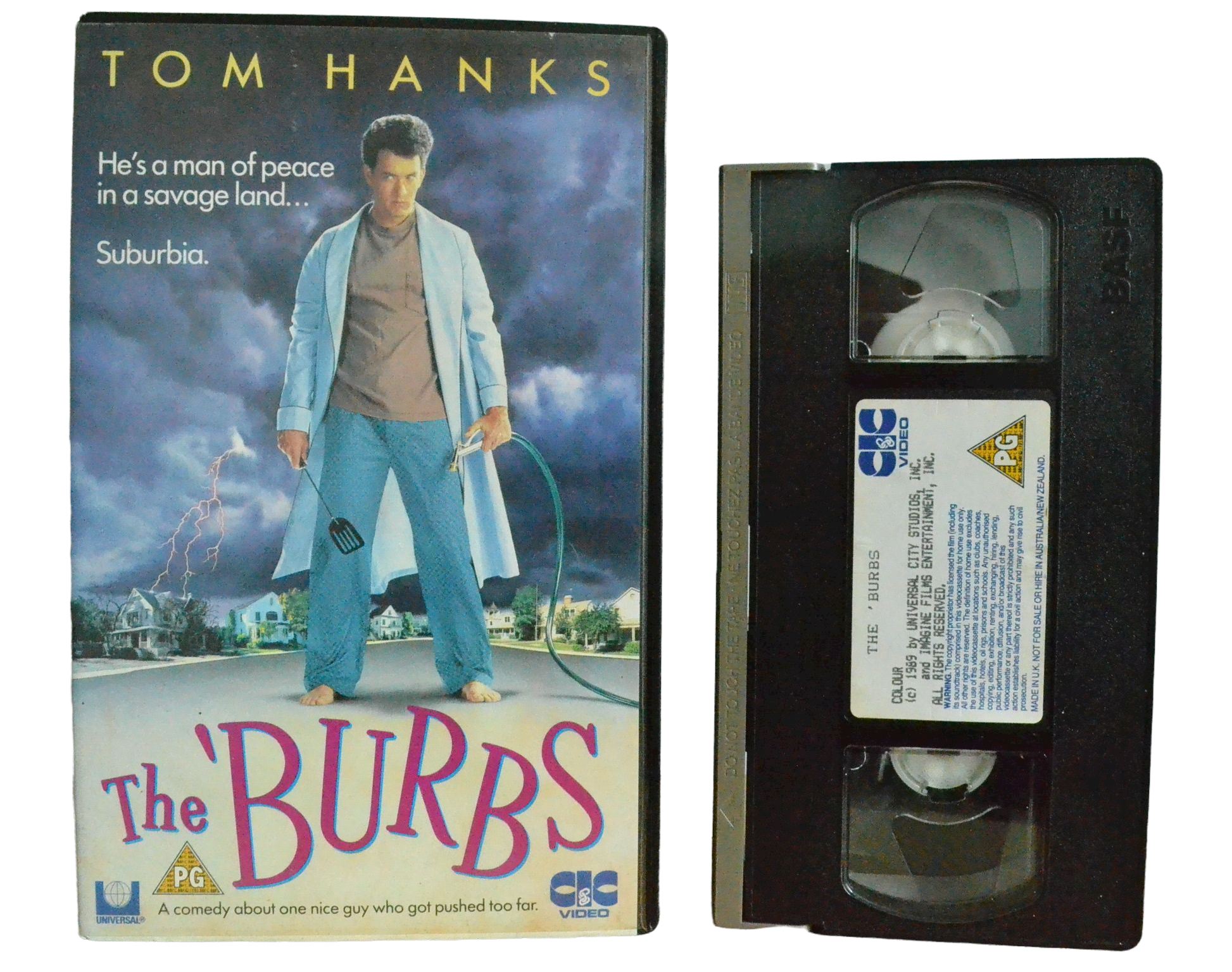 The Burbs - Tom Hanks - Universal - Vintage - Pal VHS-