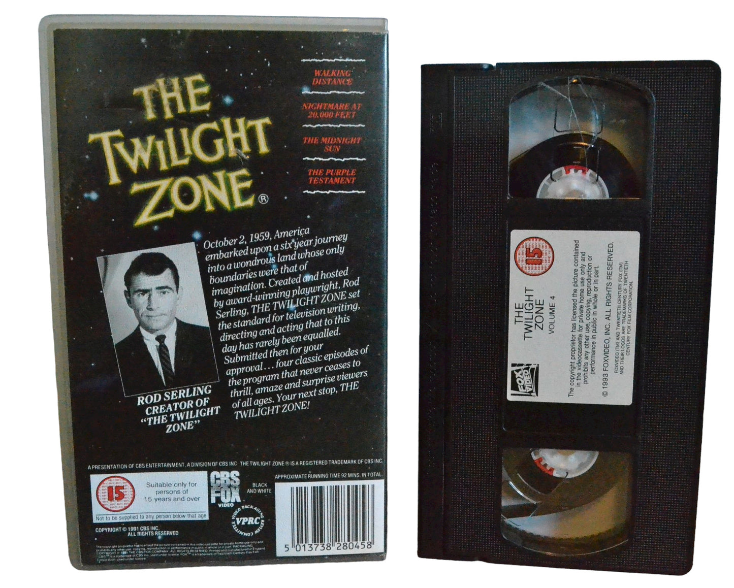 The Twilight Zone - Rod Serling - CBS FOX Video - Action - Pal - VHS-