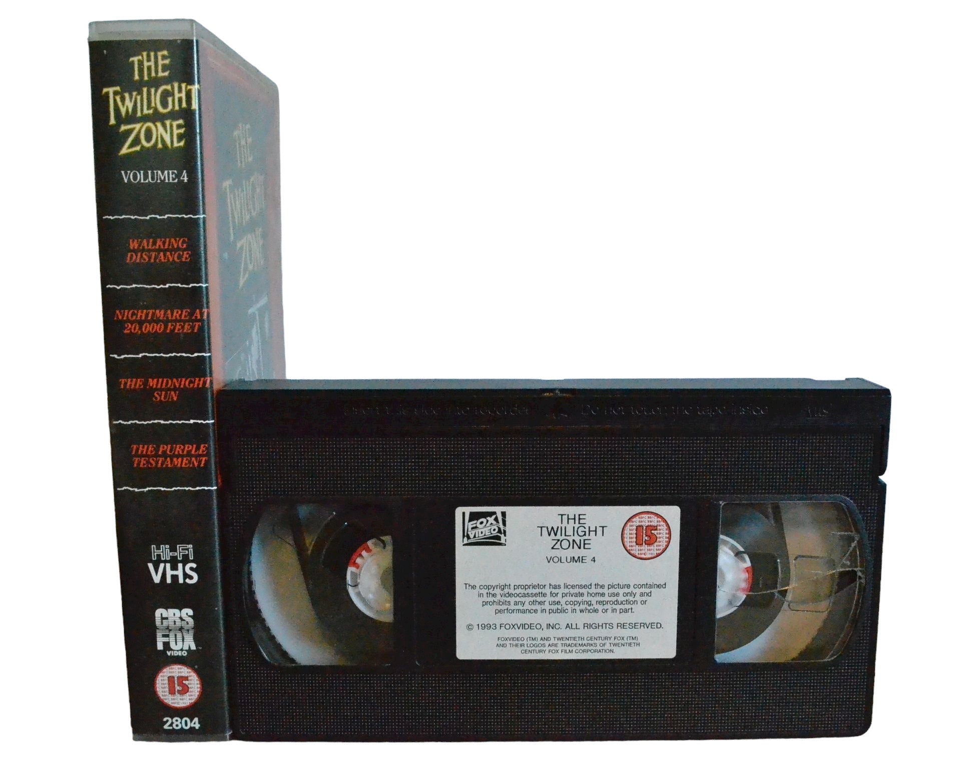 The Twilight Zone - Rod Serling - CBS FOX Video - Action - Pal - VHS-