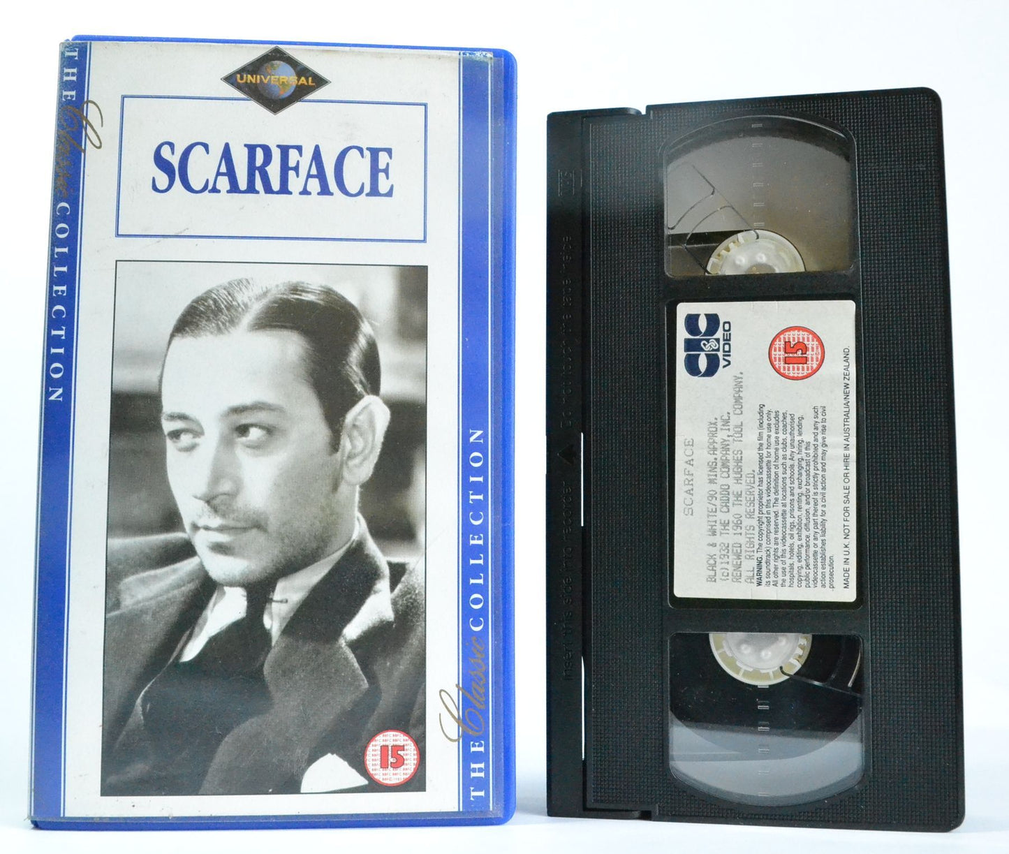 Scarface: Original (Paul Muni) Gangster Tale - (1932) Caddo Company - VHS-