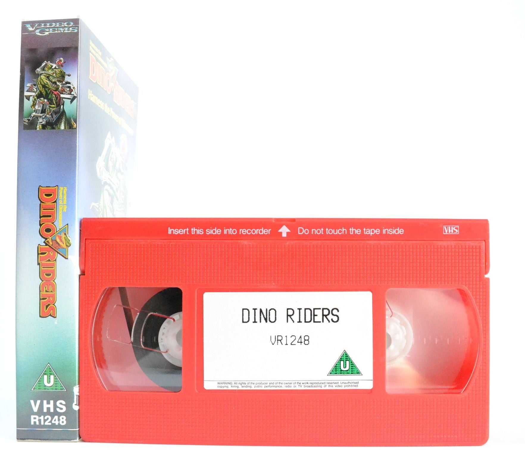 Dino Riders: Harness The Power Of Dinosaurs - Video Gems - Very Rare - VHS-