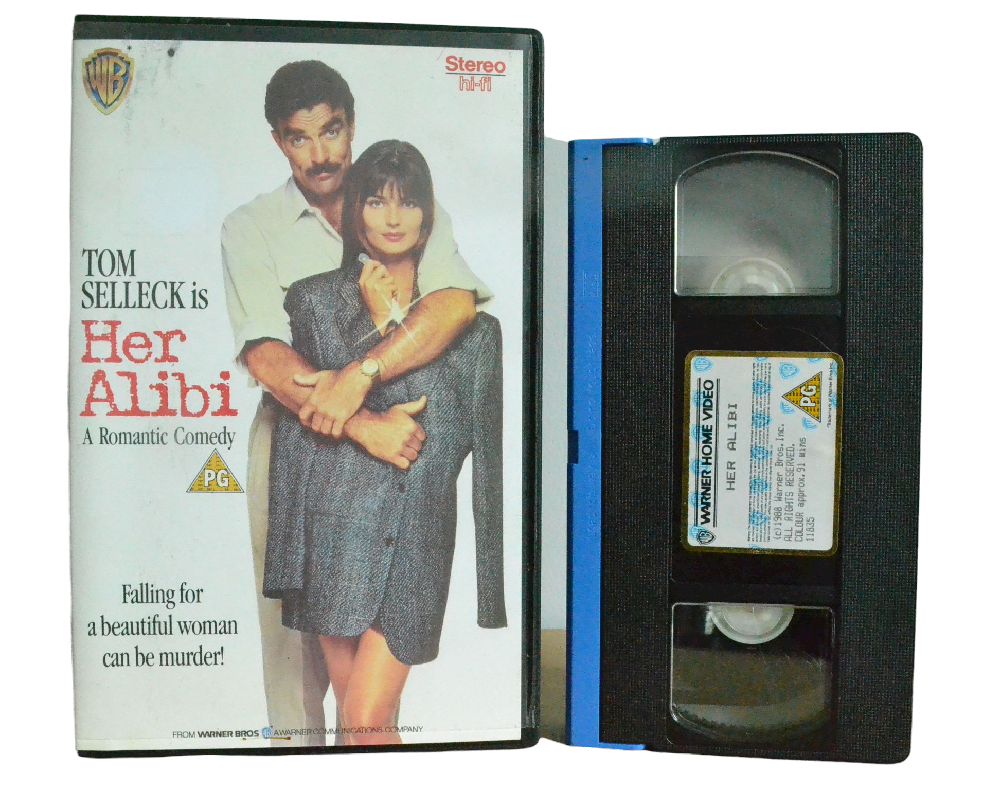 Her Alibi - Tom Selleck - Warner Home Video - Vintage - Pal VHS-