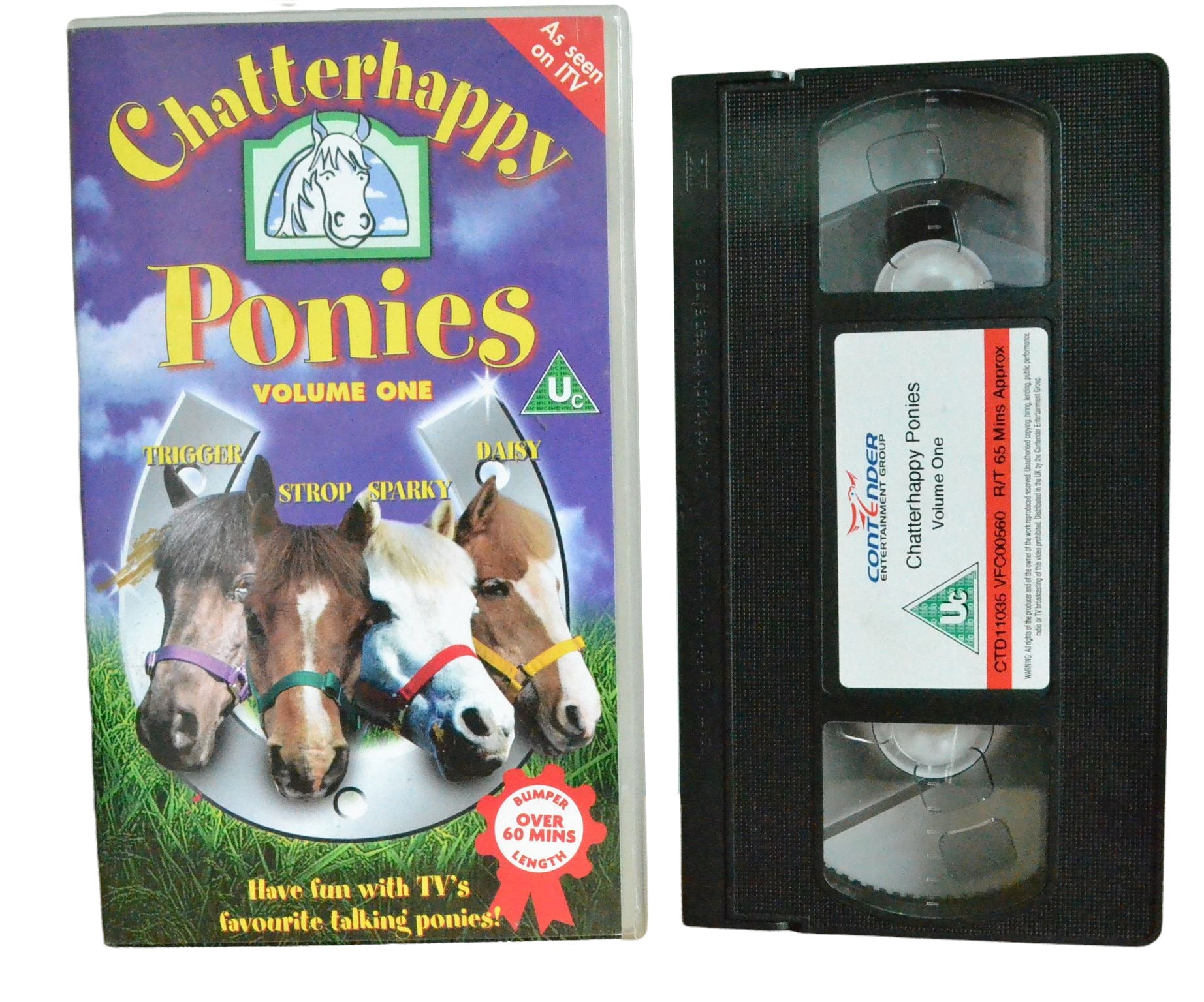 Chatterhappy Ponies Volume One - Contender Entertainment Group - Children's - Pal VHS-