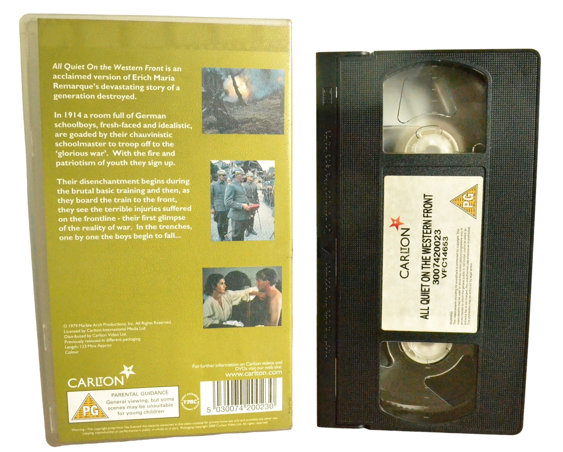 All Quiet on the Western Front - Felix Kammerer - Carlton - 3007420023 - Drama - Pal - VHS-