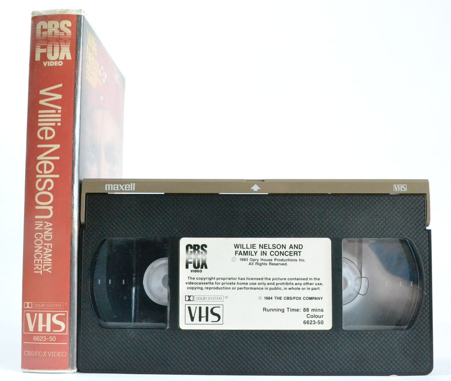 Willie Nelson And Family In Concert (1983): 28 Country / Rock Hits - CBS VHS-