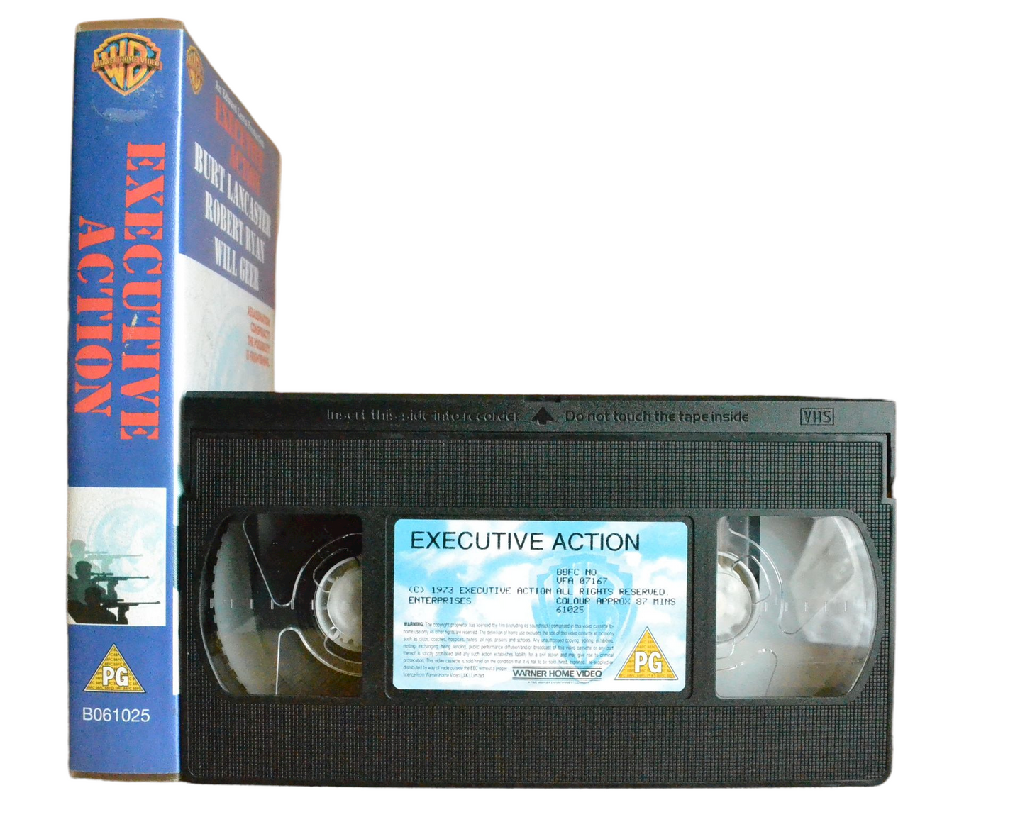 Executive Action - Burt Lancaster - Warner Home Video - Vintage - Pal VHS-