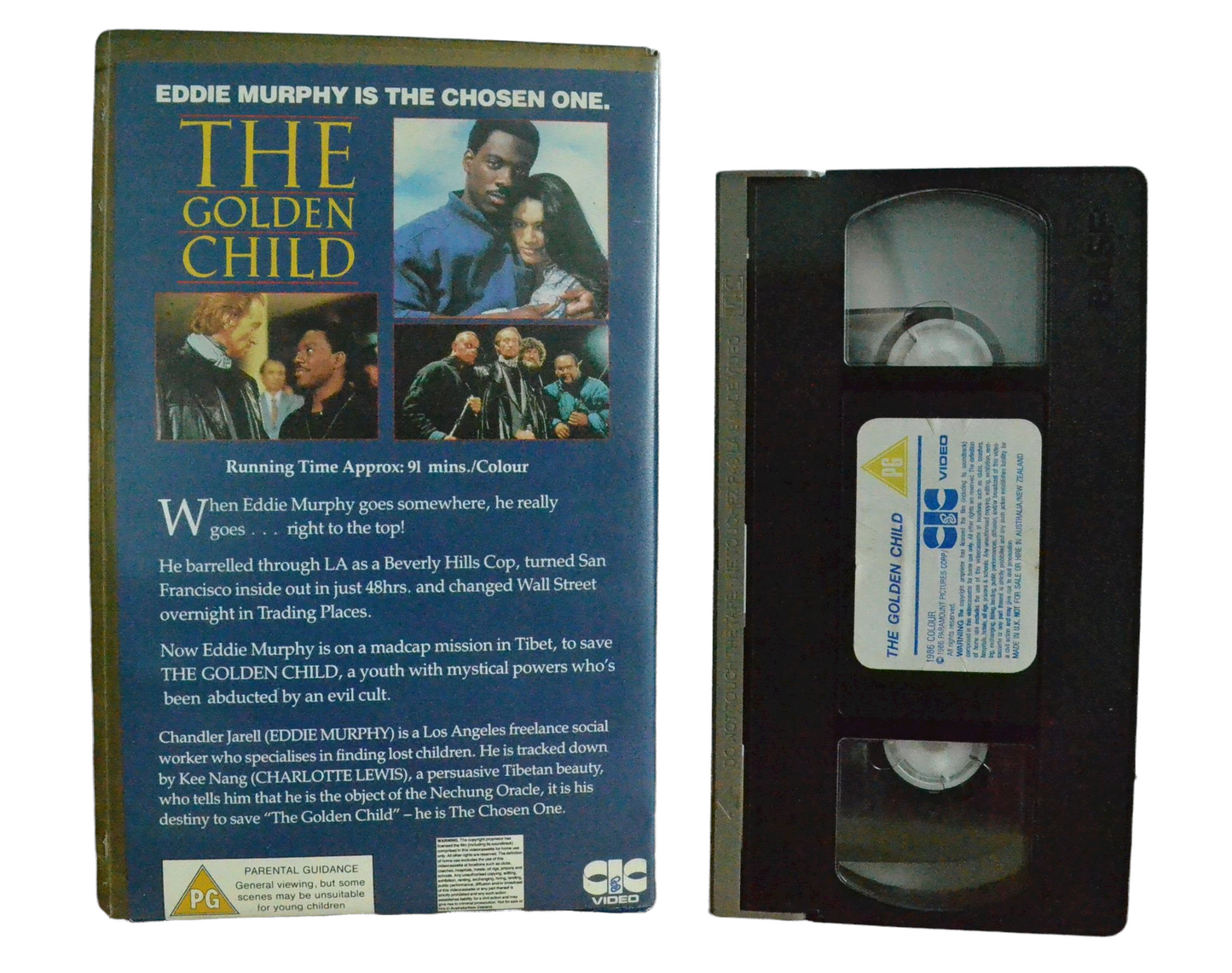 The Golden Child - Eddie Murphy - CIC Videos - Vintage - Pal VHS-