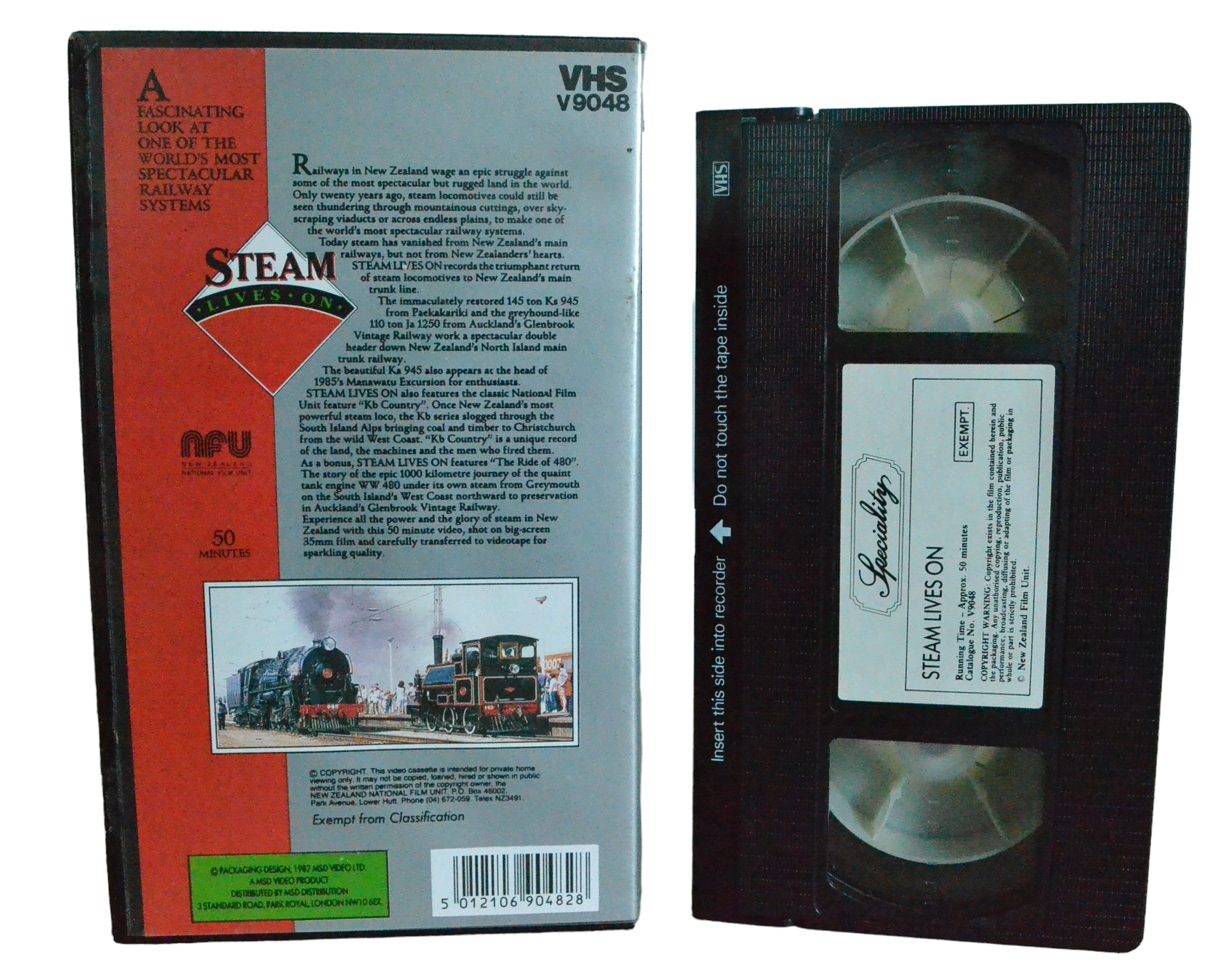 Steam Lives on - Ruby Dee - NFU - V9048 - Steam Trains - Pal - VHS-