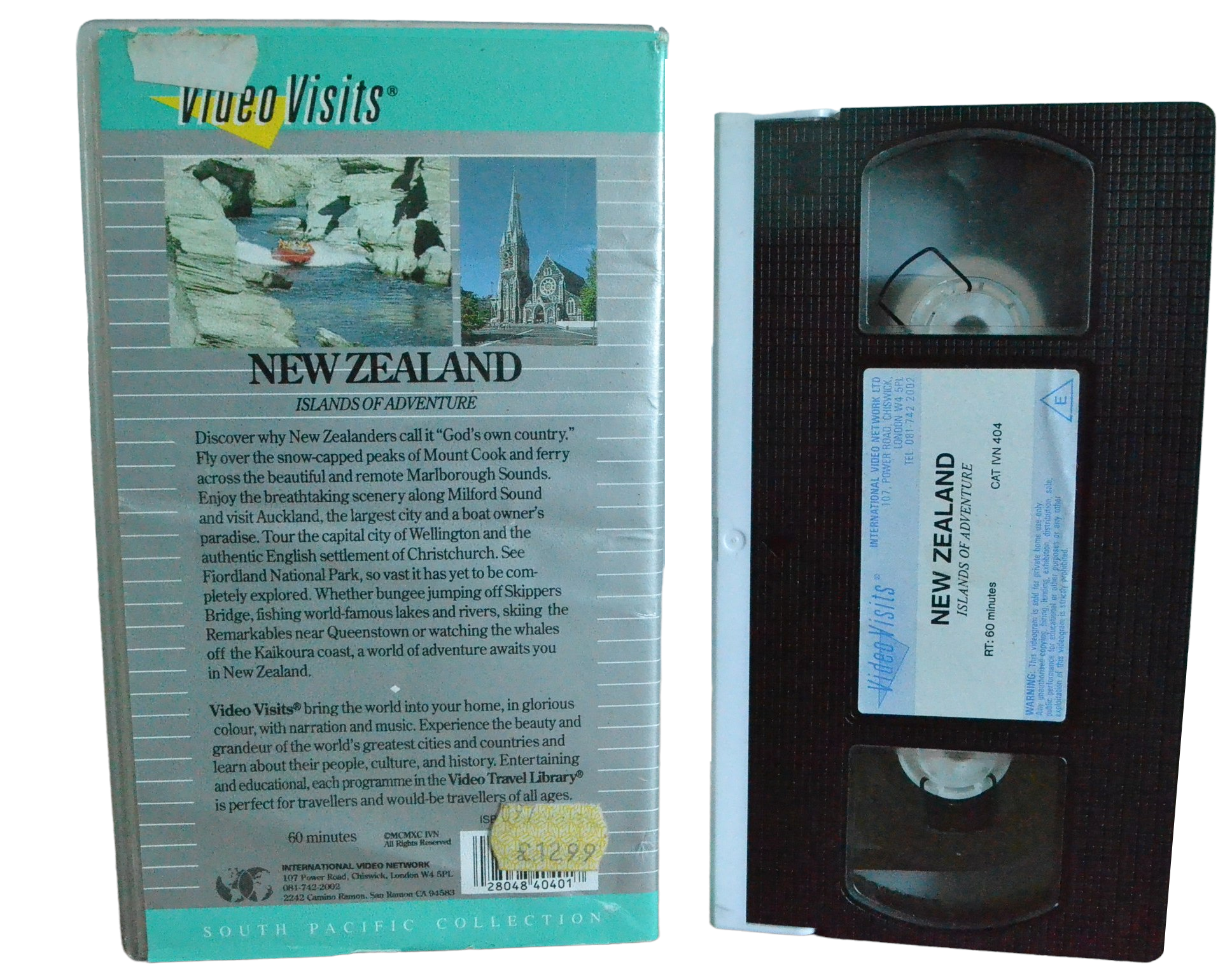 New Zealand - Video Visits - IVN 404 - Steam Trains - Pal - VHS-