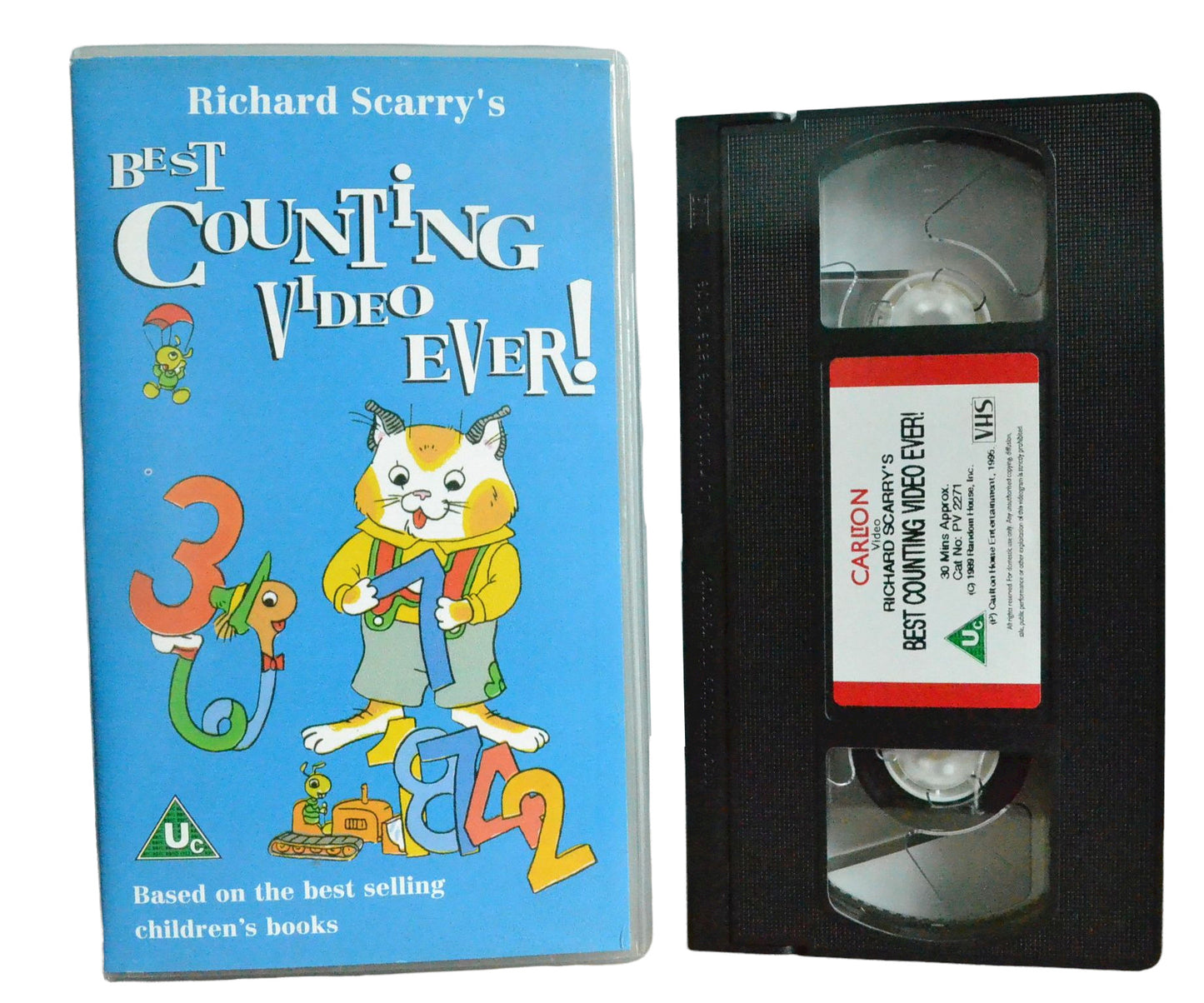 Richard Scarry's Best Counting Video Ever! - Carlton Video - Children's - Pal VHS-