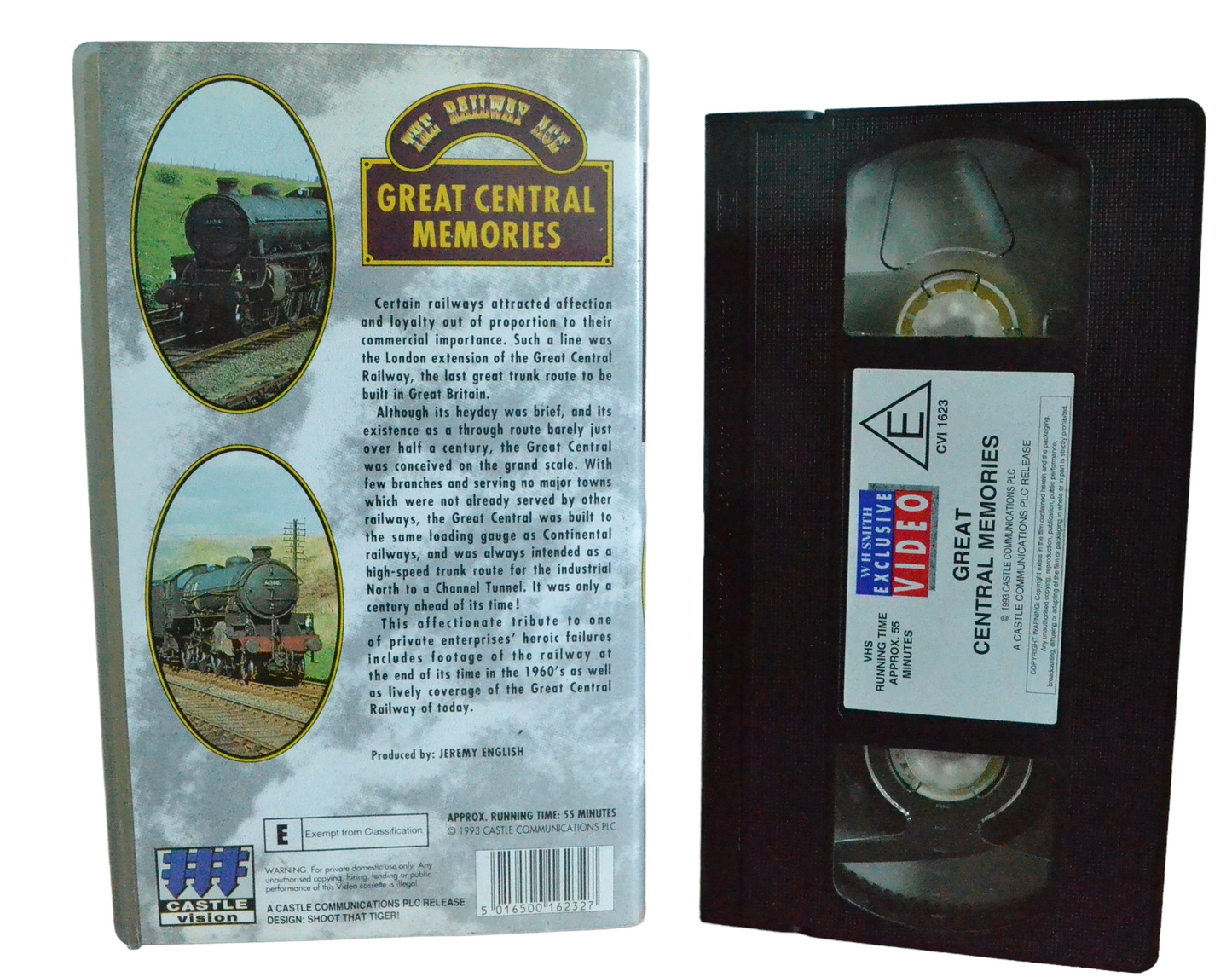 Great Central Memories - Prithviraj Sukumaran - WH Smith Exclusive Video - CVI 1623 - Steam Trains - Pal - VHS-