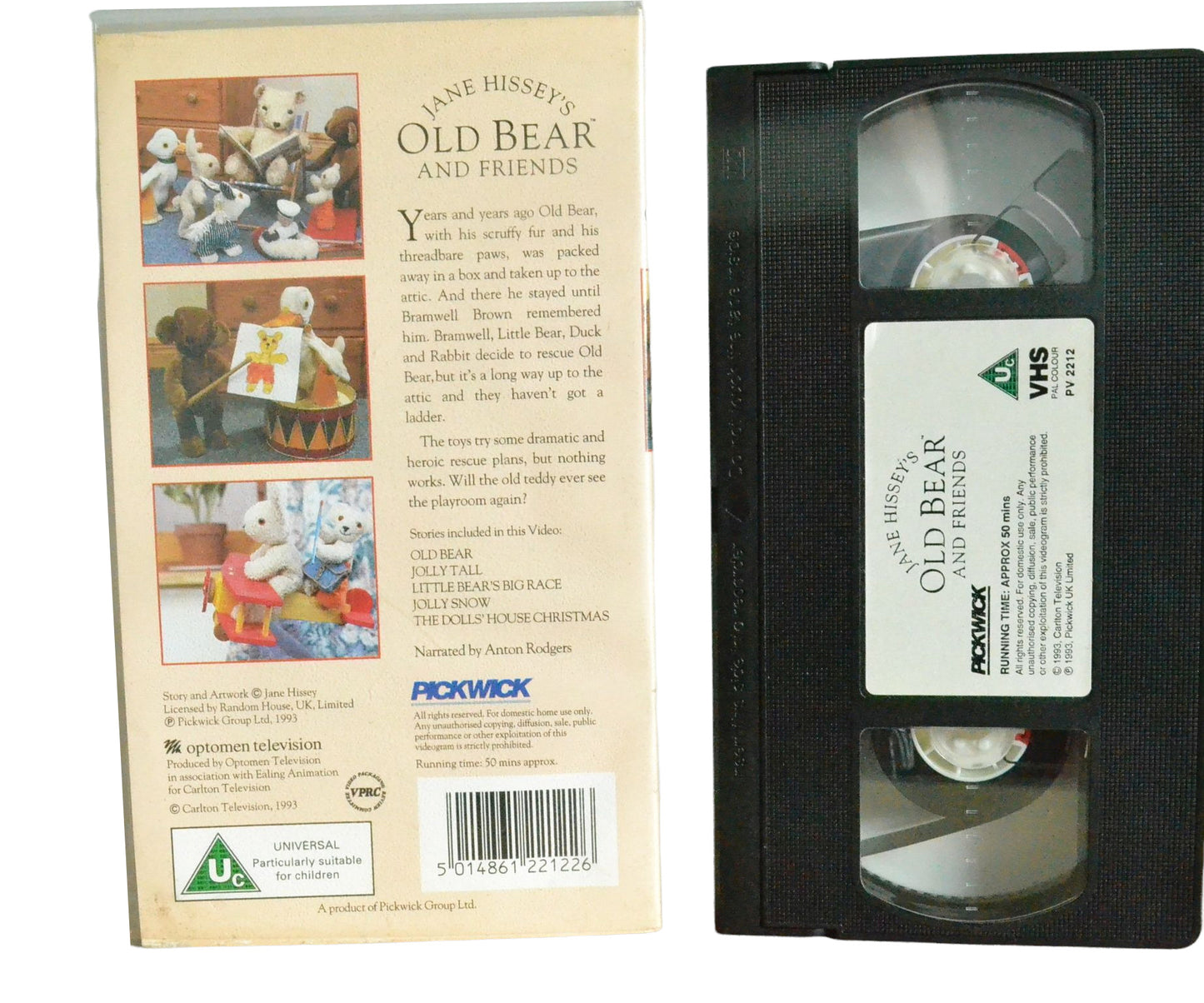 Jane Hisseyl's Old Bear and Friends (Five enchanting tales of Old Bear and his playroom friends) - Pickwick - Children's - Pal VHS-