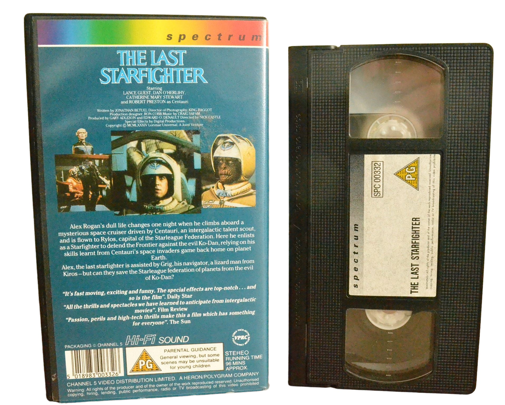 The Last Starfighter - Lance Guest - Spectrum - SPC 00332 - Drama - Pal -  VHS 5018983003326 – Golden Class Movies LTD