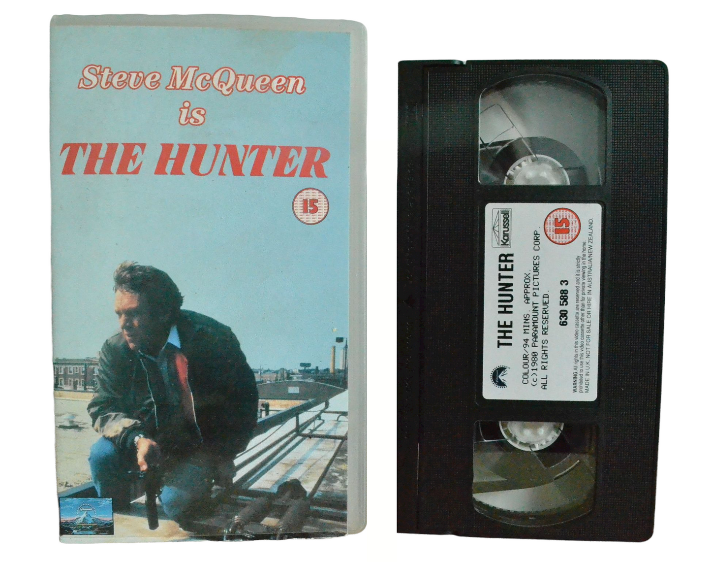 The Hunter - Steve McQueen - Paramount - Vintage - Pal VHS-