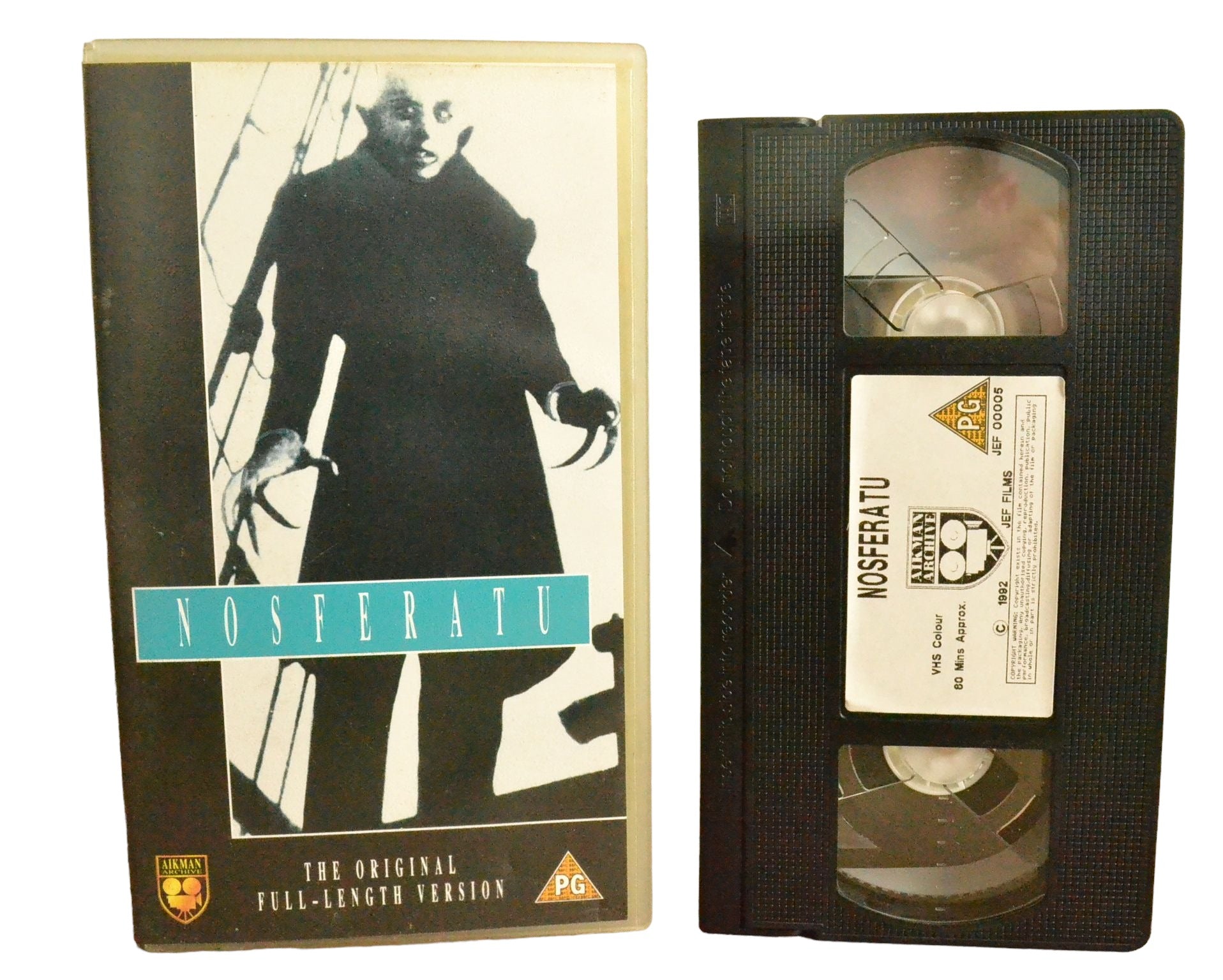 Nosferatu (The Original Full Length Version) - Max Schreck - Aikman Archive - JEF00005 - Action - Pal - VHS-