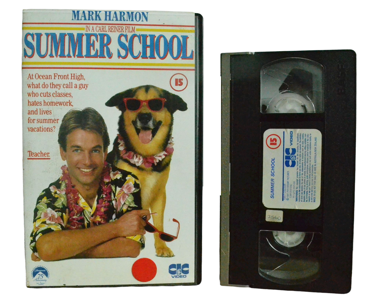 Summer School - Mark Harmon - CIC Videos - Vintage - Pal VHS-