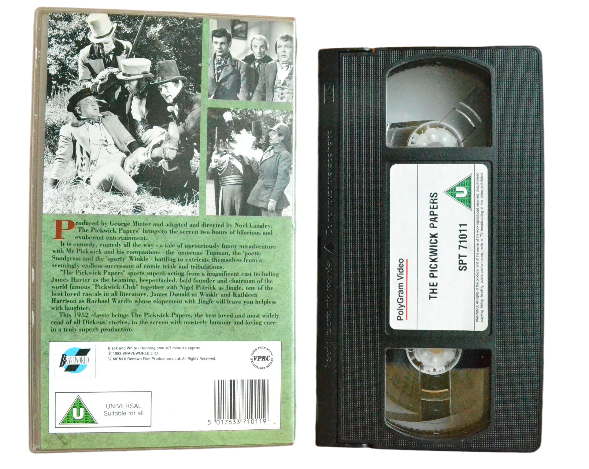 The Pickwick Papers - James Hayter - WHSmith Exclusive Video - Vintage - Pal VHS-