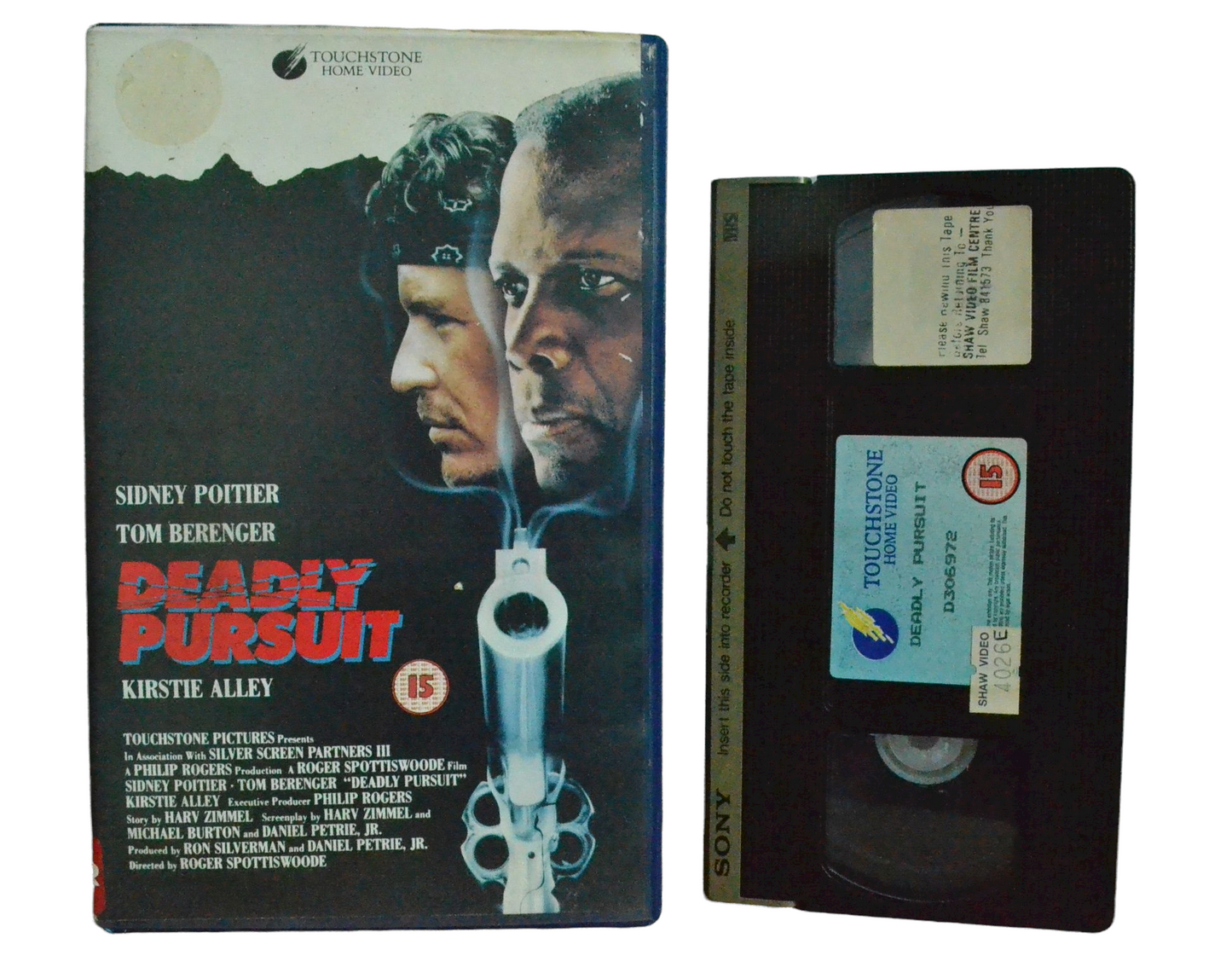 Deadly Pursuit - Kirstie Alley - Touchstone Home Videos - Vintage - Pal VHS-