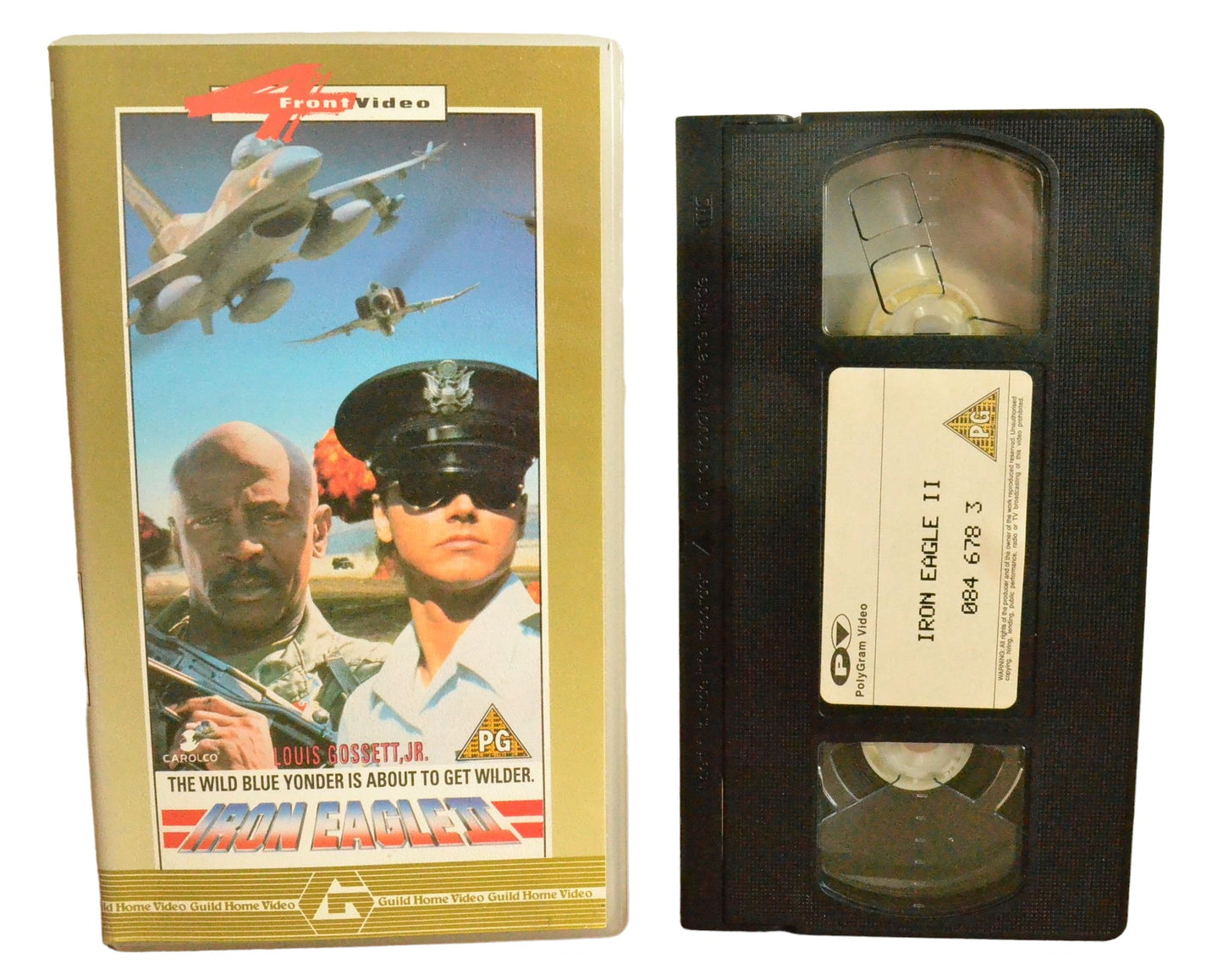 Iron Eagled - Louis Gossett Jr - Front Video - VHS0834963 - Action - Pal - VHS-